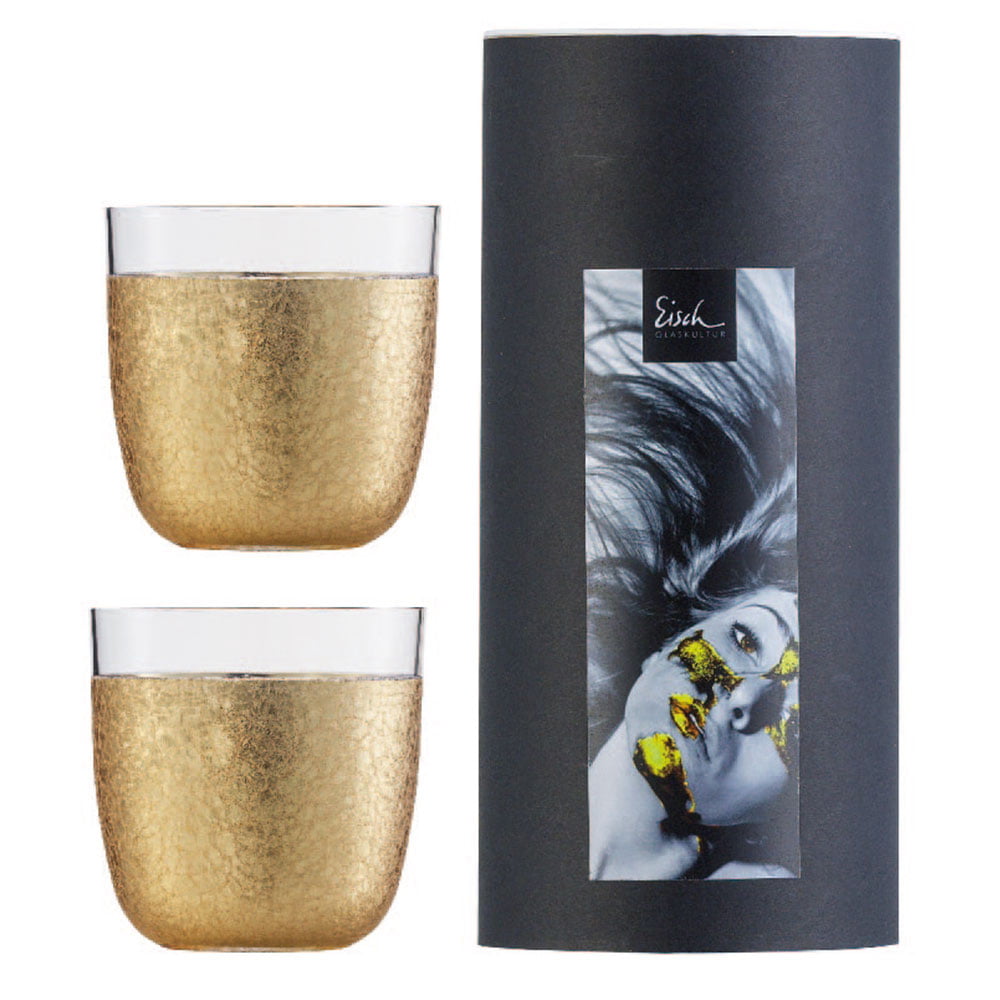 Eisch Gold Rush 2Pcs Tumbler 390Ml In Gift Tube