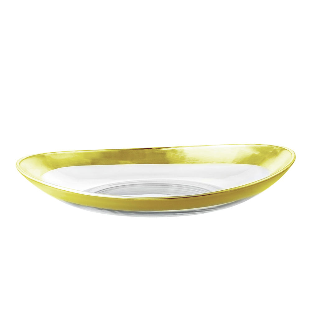 Eisch Puro Gold Bowl Large Oval 40Cm