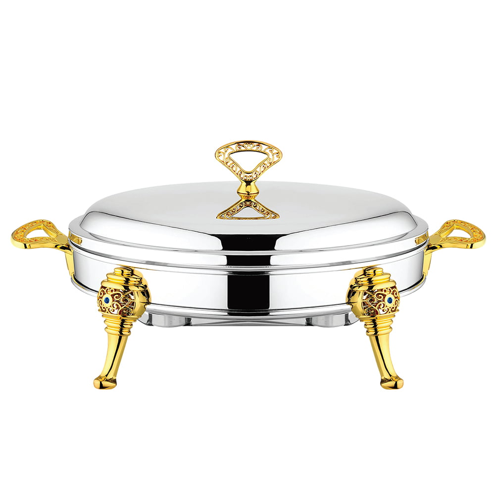 Equinox Stainless Steel Oval Food Warmer 2.4L