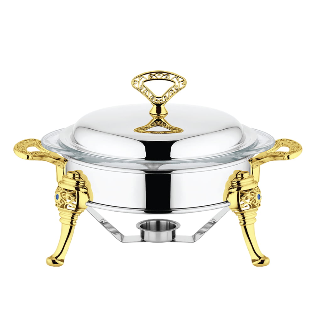 Equinox Stainless Steel Round Food Warmer 2L