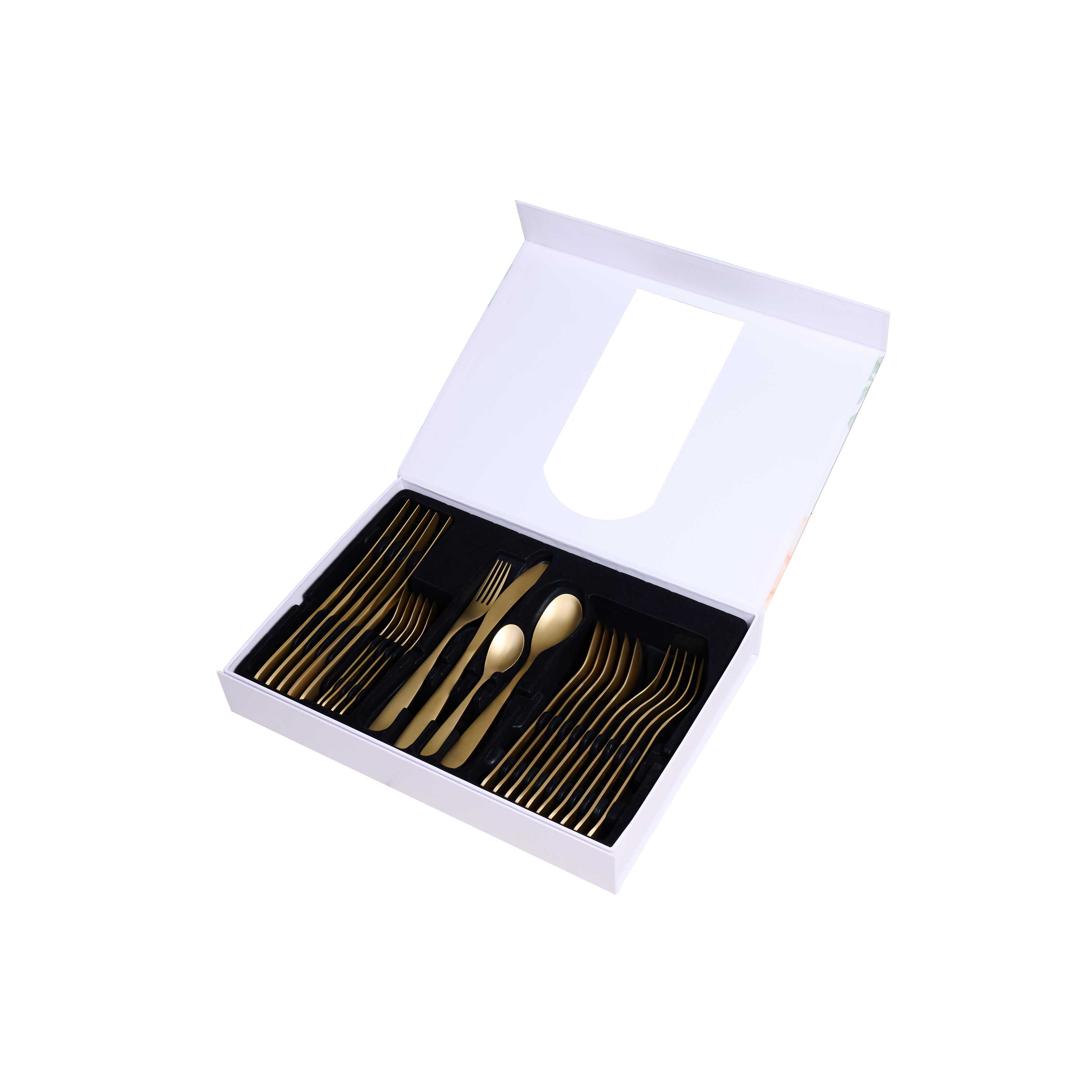 Equinox 24Pcs Cutlery Set - Ophera Gold