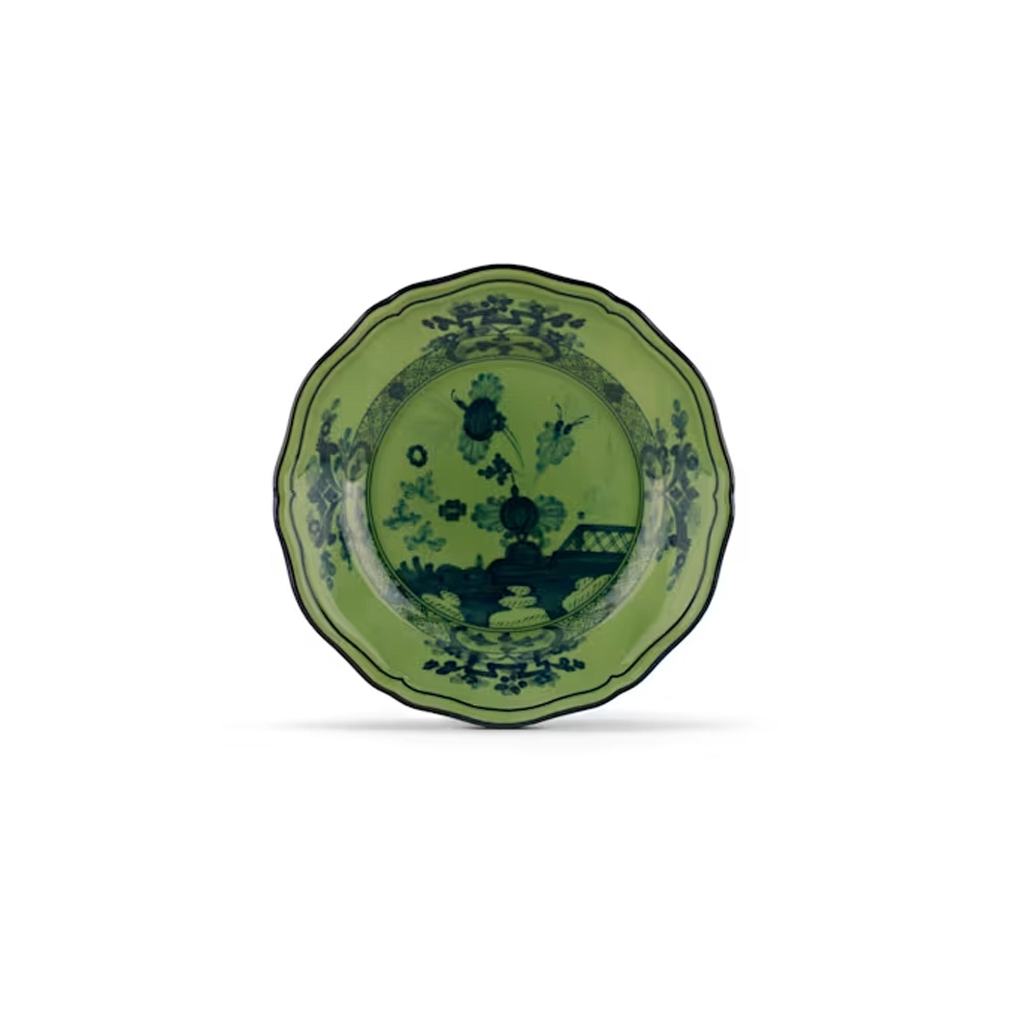 Ginori 1735 Flat Bread Plate 17cm - Oriente Italiano Malachite