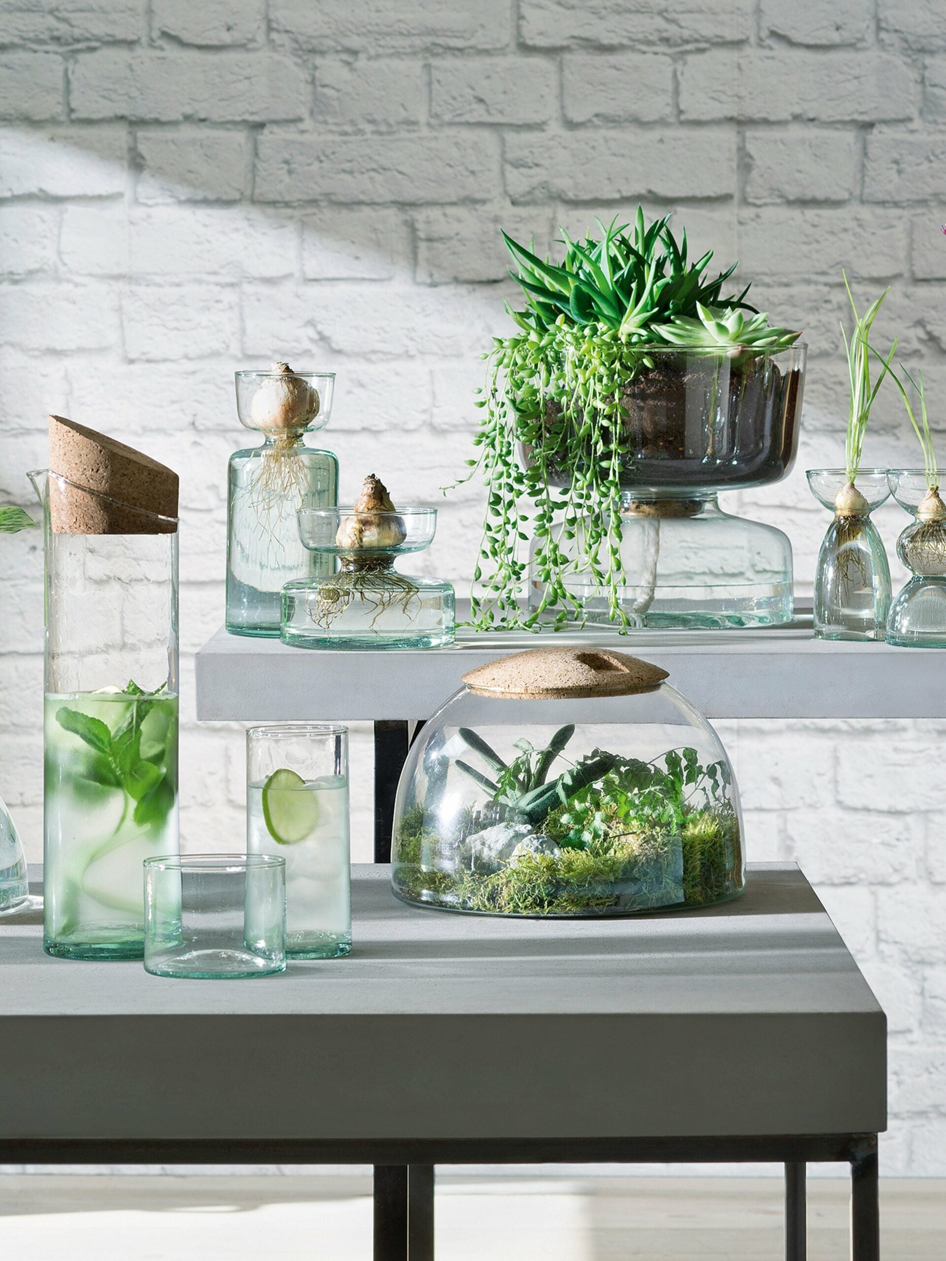 CANOPY TRIO VASE SET H13CM CLEAR