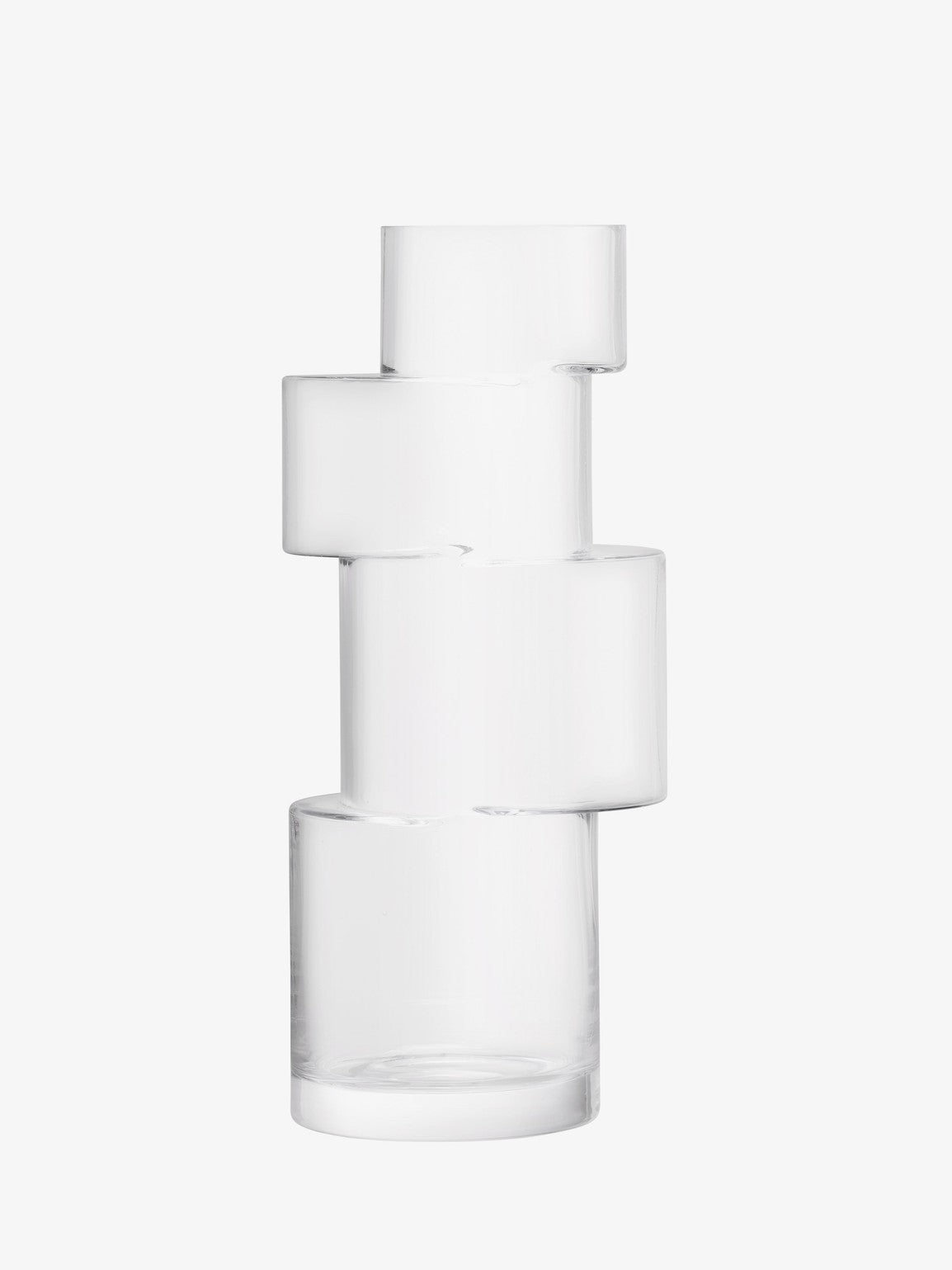 TIER VASE H35CM CLEAR