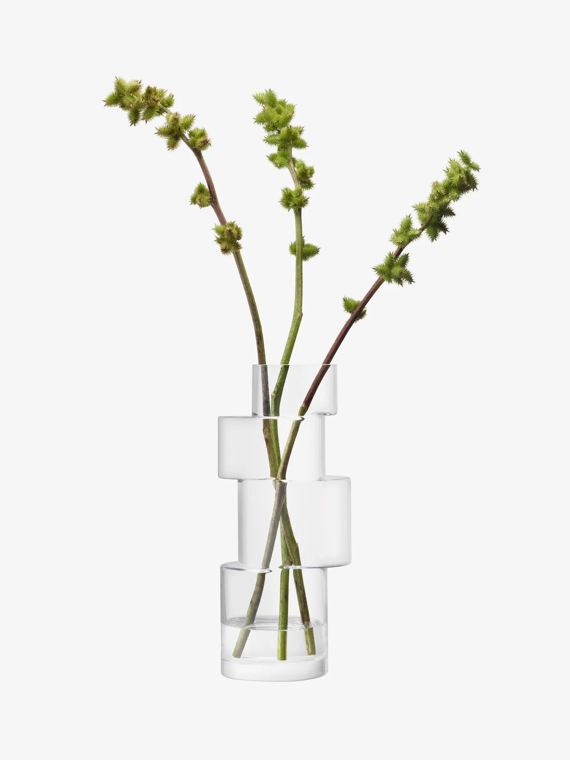 TIER VASE H35CM CLEAR