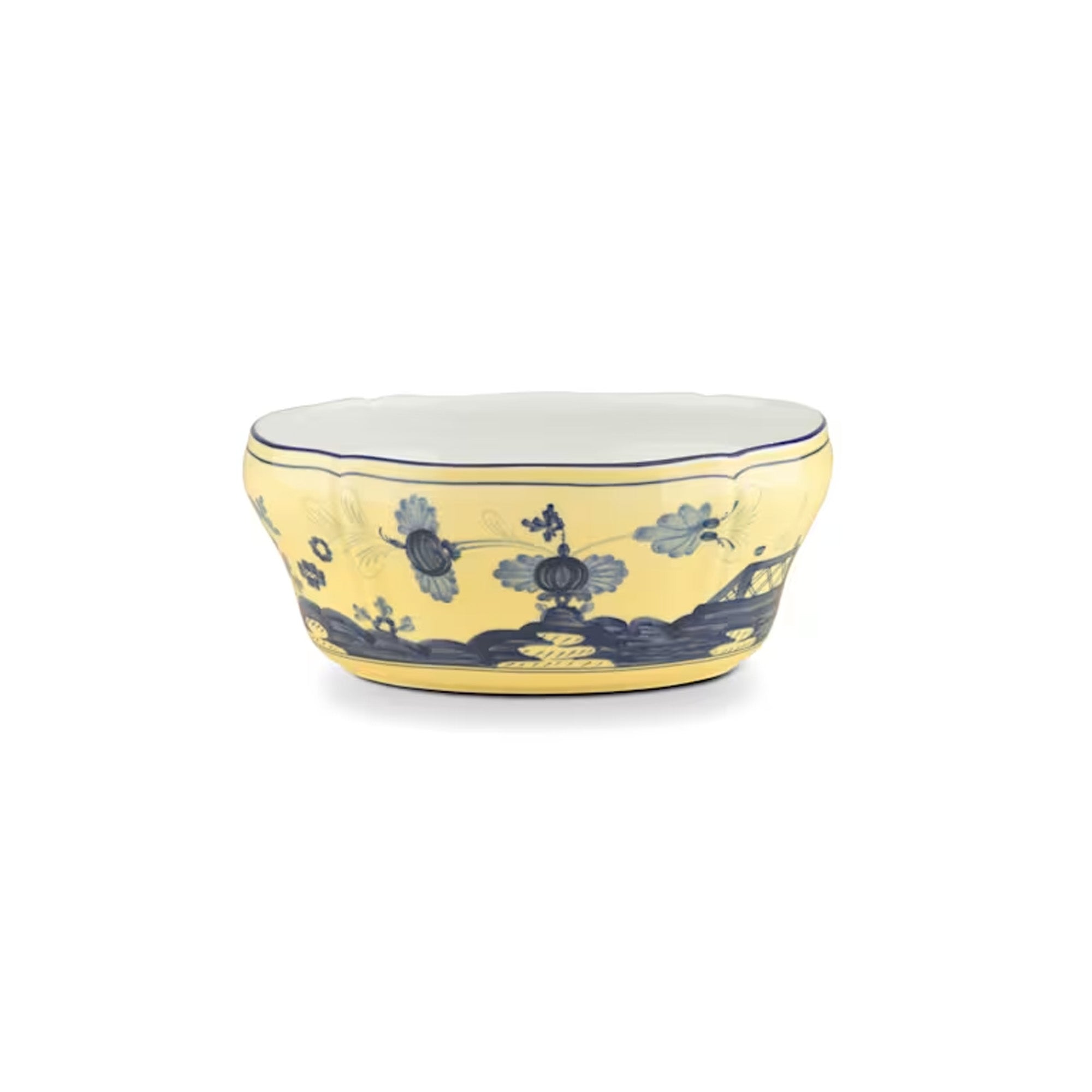 Ginori 1735 Oval Salad Bowl 25CM - Oriente Italiano Citrino