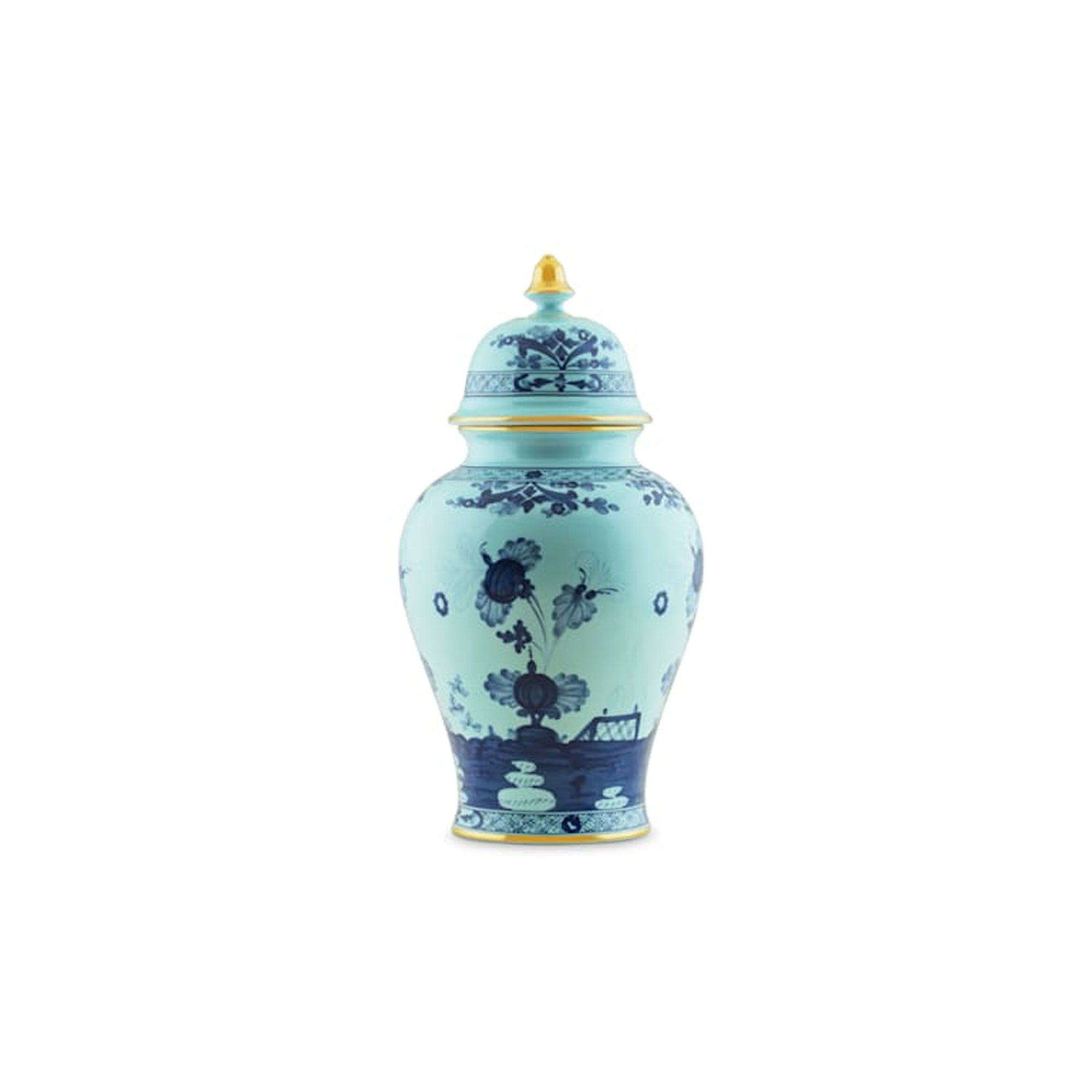 Ginori 1735 Potiche Vase with Cover 38CM - Oriente Italiano Iris