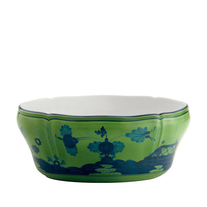 Ginori 1735 Oval Salad Bowl 25CM - Oriente Italiano Malachite