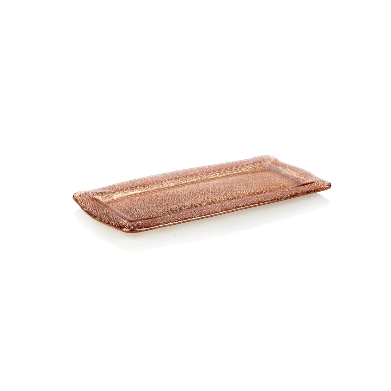 IVV Kerala Rectangular Tray - Copper Glitter Decoration