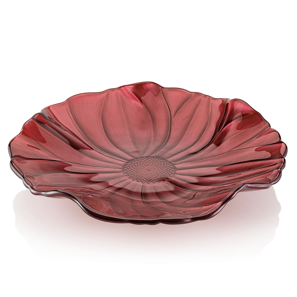 IVV Magnolia Plate Pearly Red Decoration