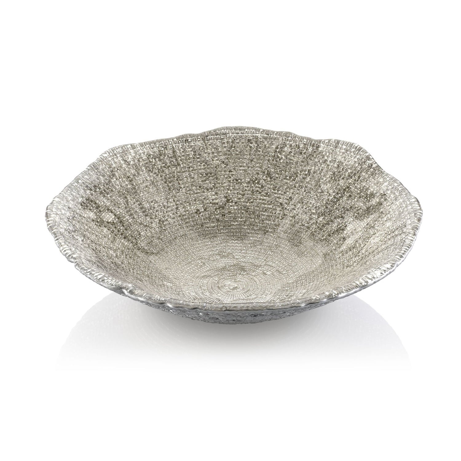 IVV Diamante Bowl - Beige Chrome Decoration