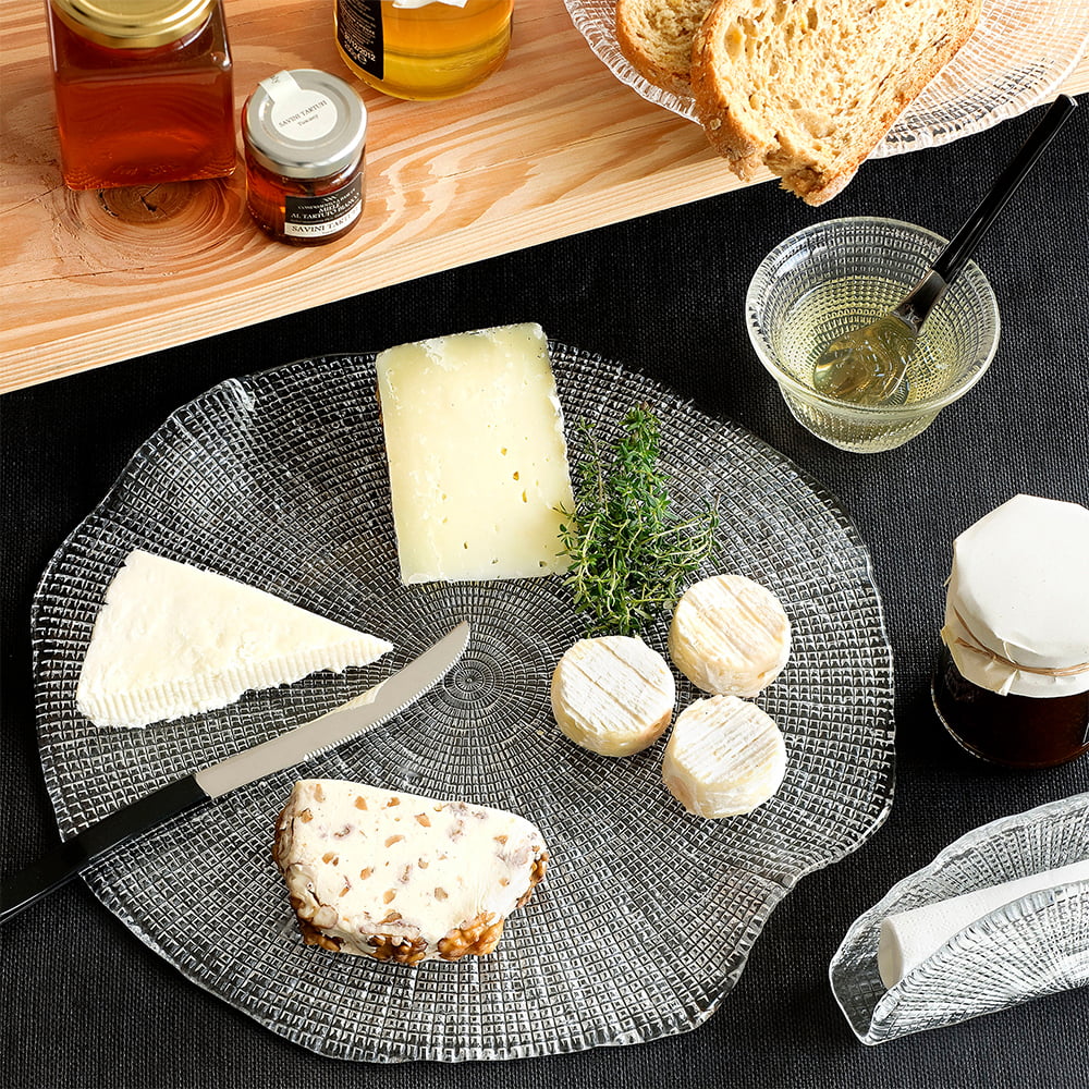 IVV Diamante Cheese Platter With Grips Clear