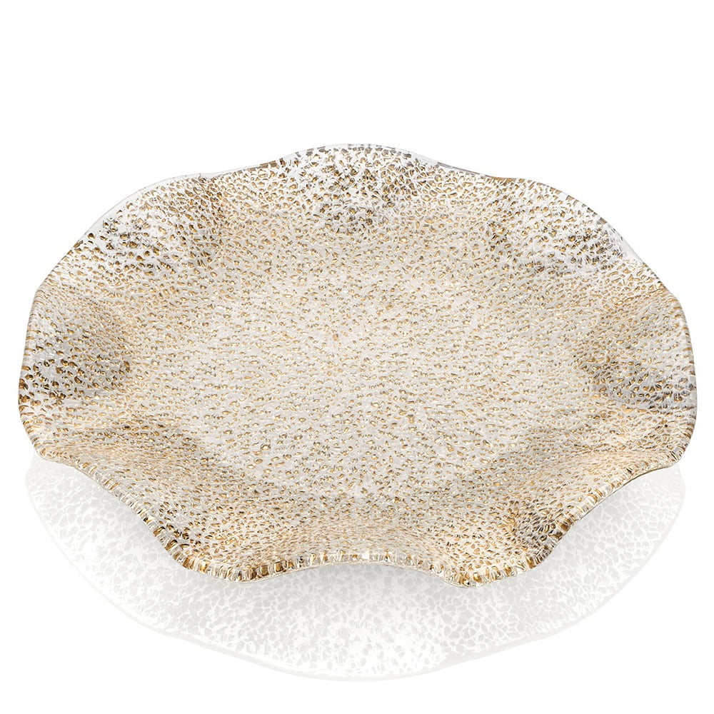 IVV Special Scalloped Plate 41cm Gold Decoration