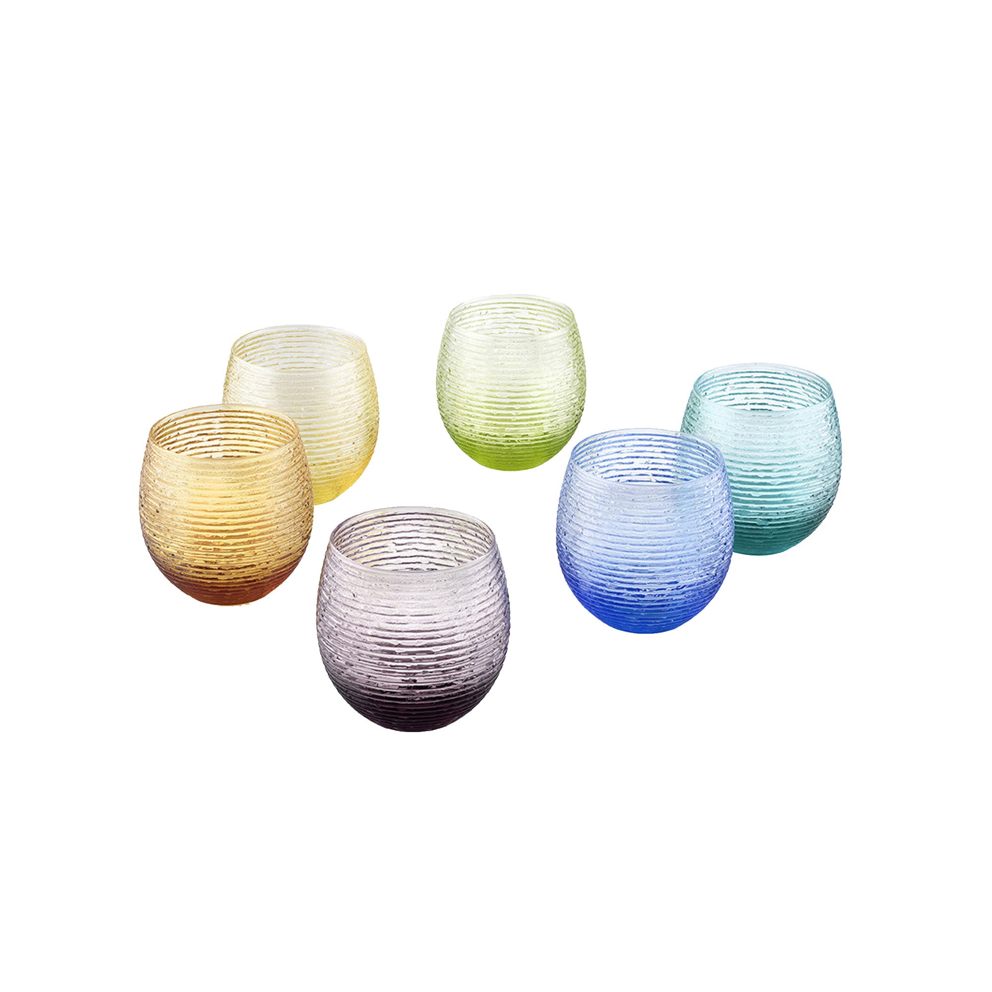 IVV Multicolor Set Of 6 Tumblers - Asst. Colors Cl25