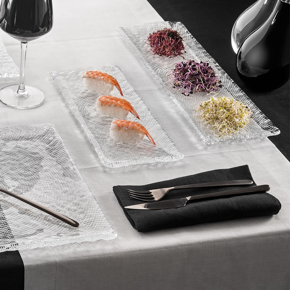 IVV Diamante Rectangular Tray - Clear