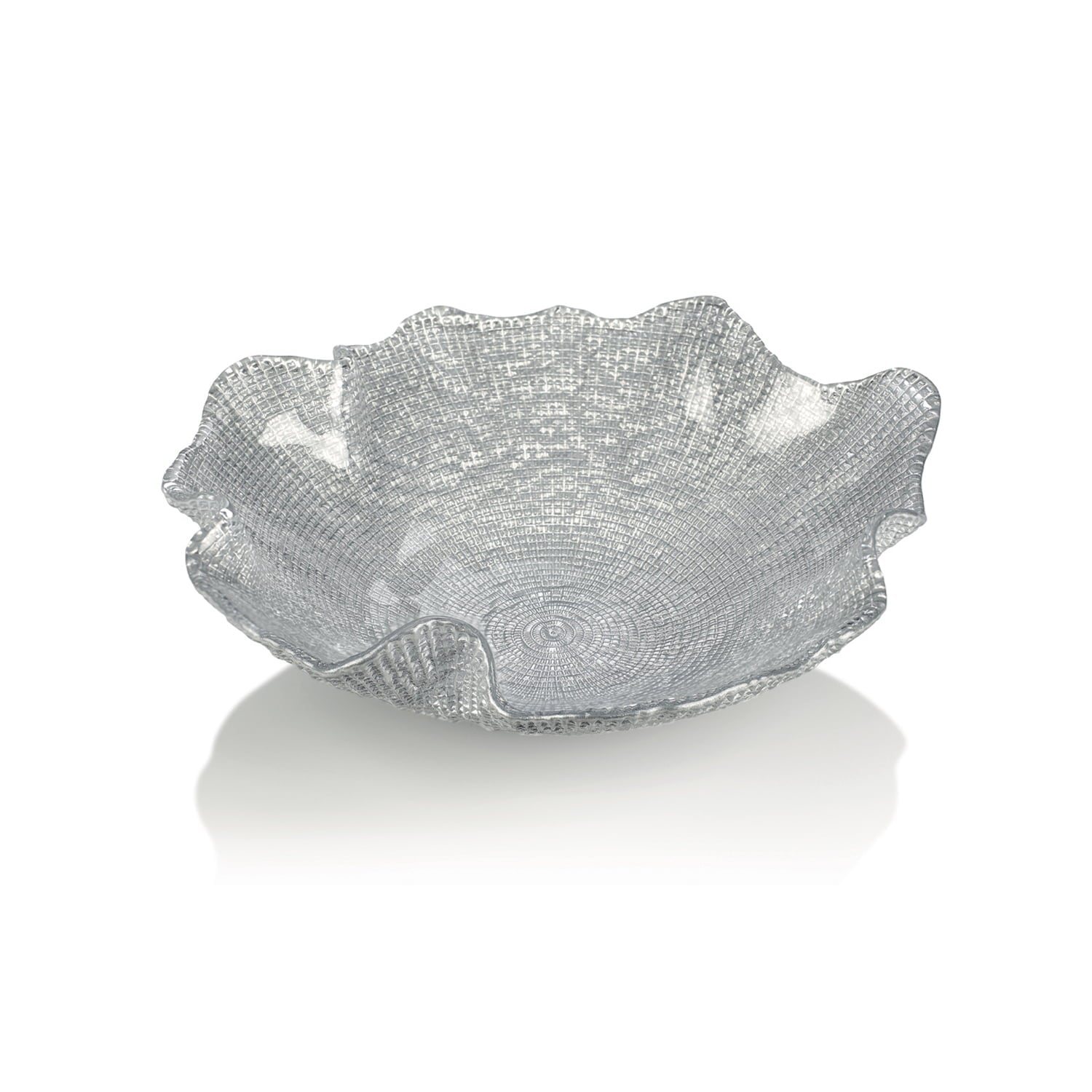 IVV Folies Bowl-Pearl Grey Metalic Decoration