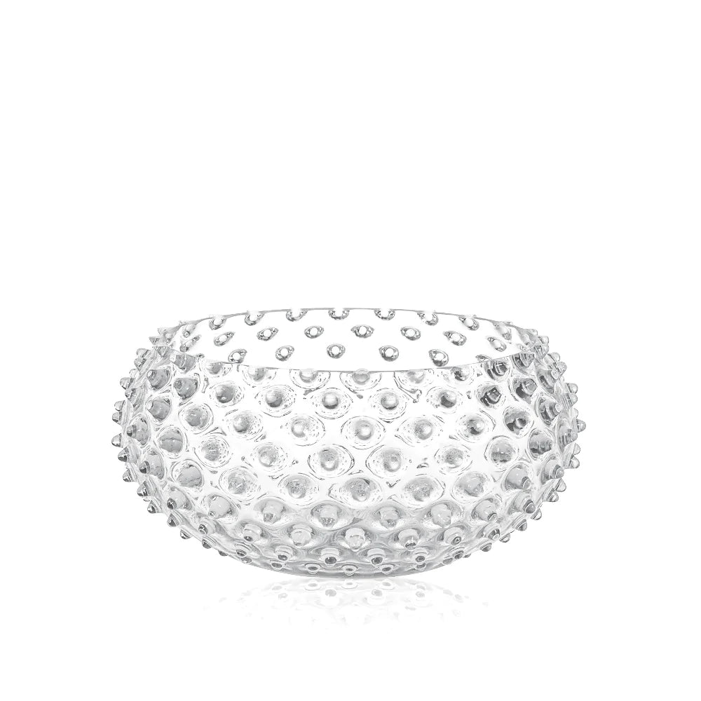 HOBNAIL BOWL 23CM (CRYSTAL)