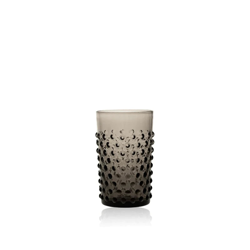 HOBNAIL 6PCS TUMBLERS SET 200ML (BLACK SMOKE)