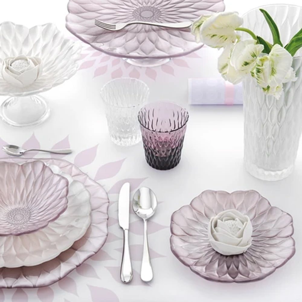 IVV Loto Footed Cake Plate Pearly White Decoration