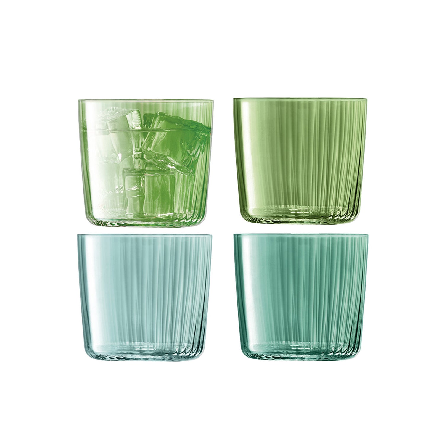 LSA International 4Pcs Set Gems Tumbler 310ML Assorted Jade