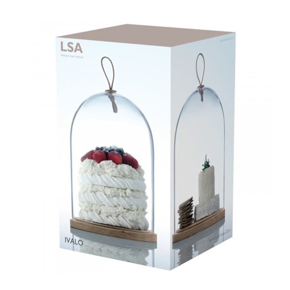 IVALO DOME &amp; ASH BASE Ø22CM H28.5CM CLEAR