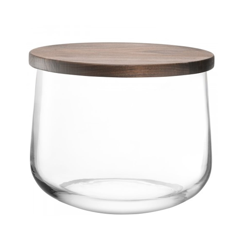 CITY BOWL &amp; WALNUT LID Ø22CM CLEAR