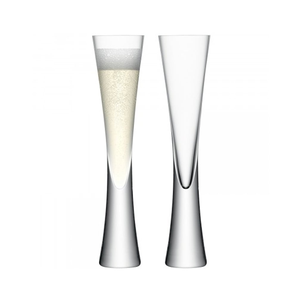 LSA International 2Pcs Set Moya Champagne Flute 170ML - Clear
