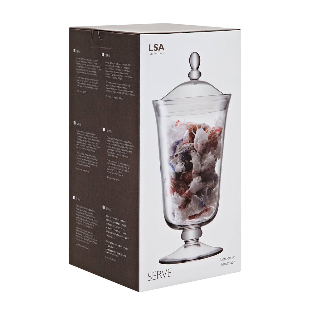 LSA International Serve Bonbon Jar H38CM Clear