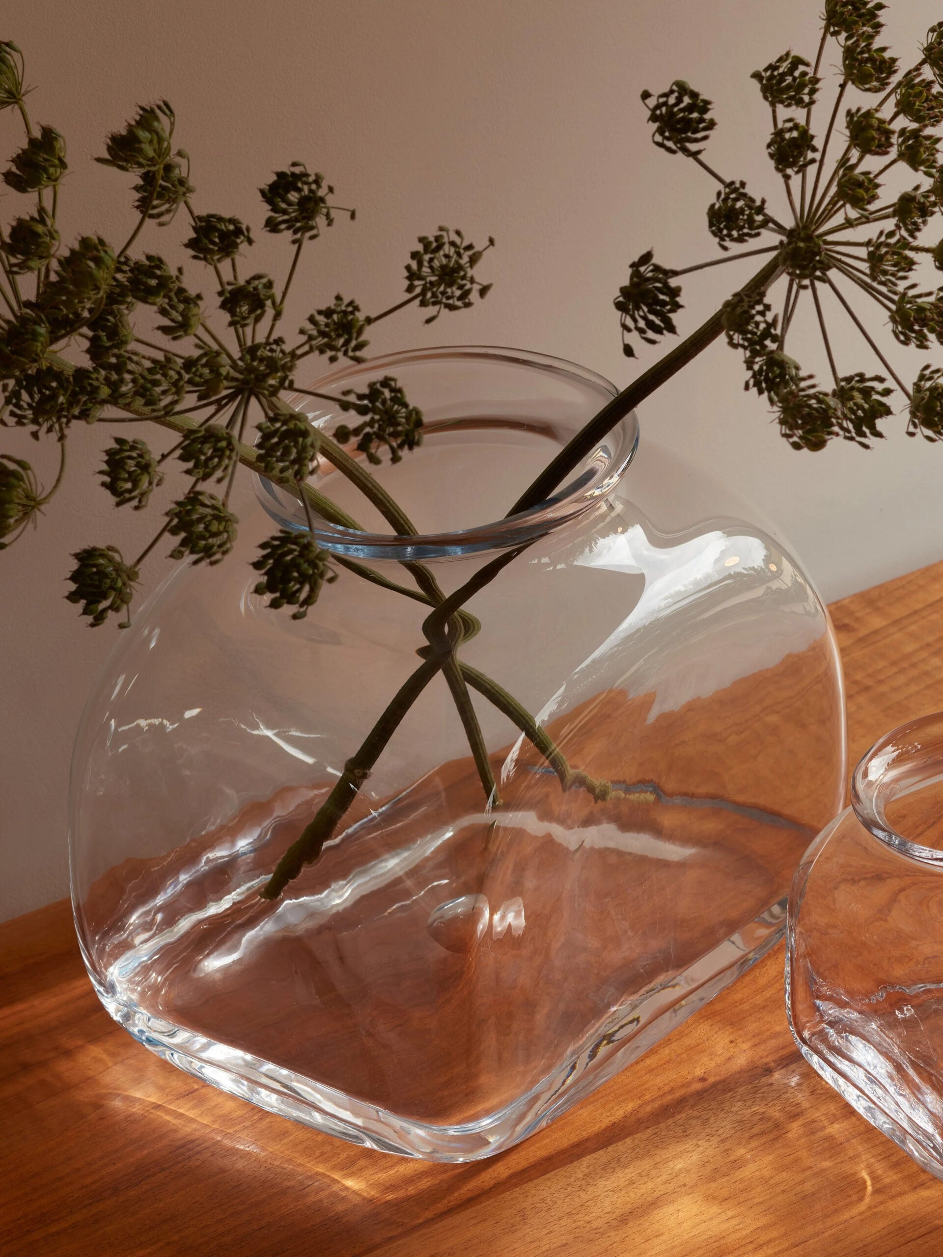 Umberto Vase H25cm Clear