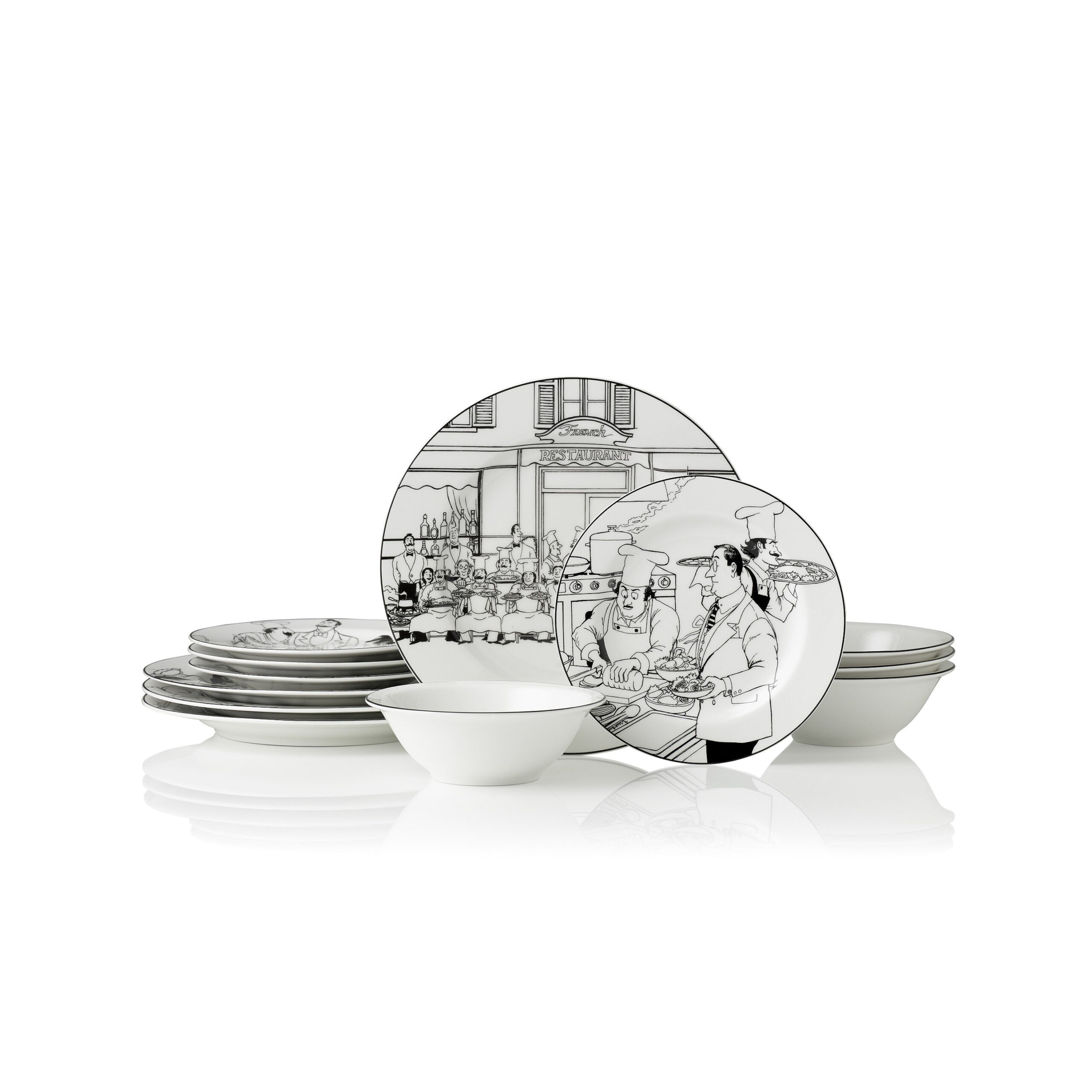 Noritake 12Pc Dinner Set For 4 Person - Le Restaurant