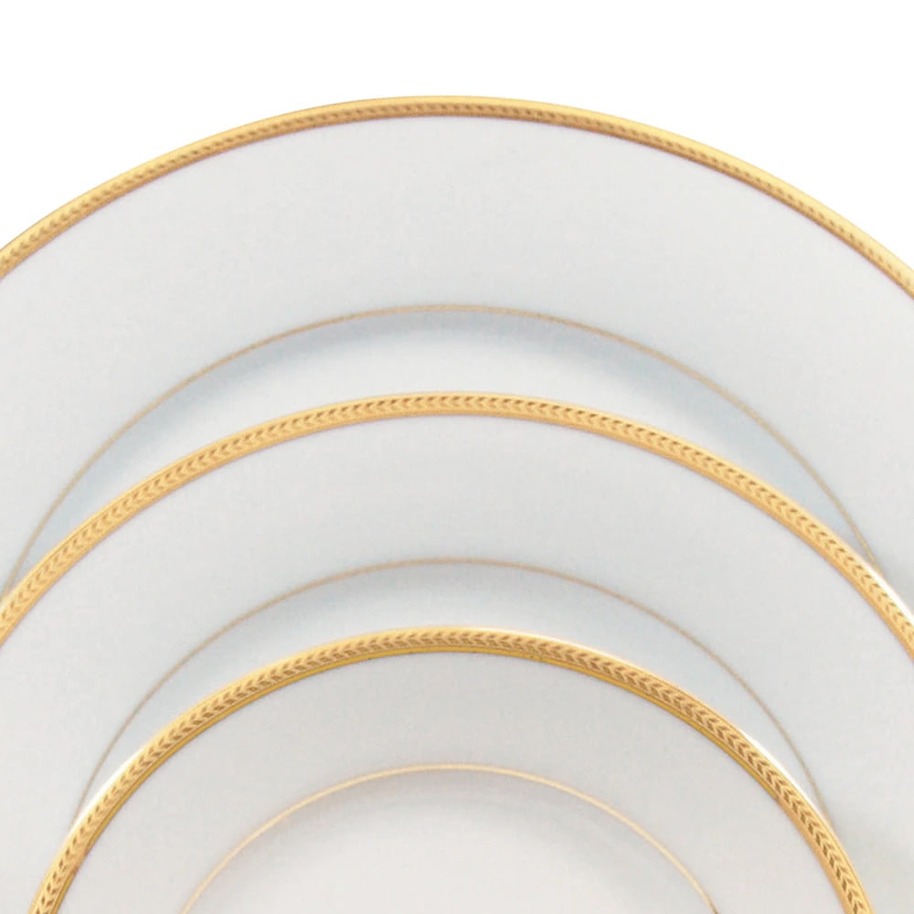 Noritake 96Pcs Dinner & Tea Set for 12 Person - Toorak Gold