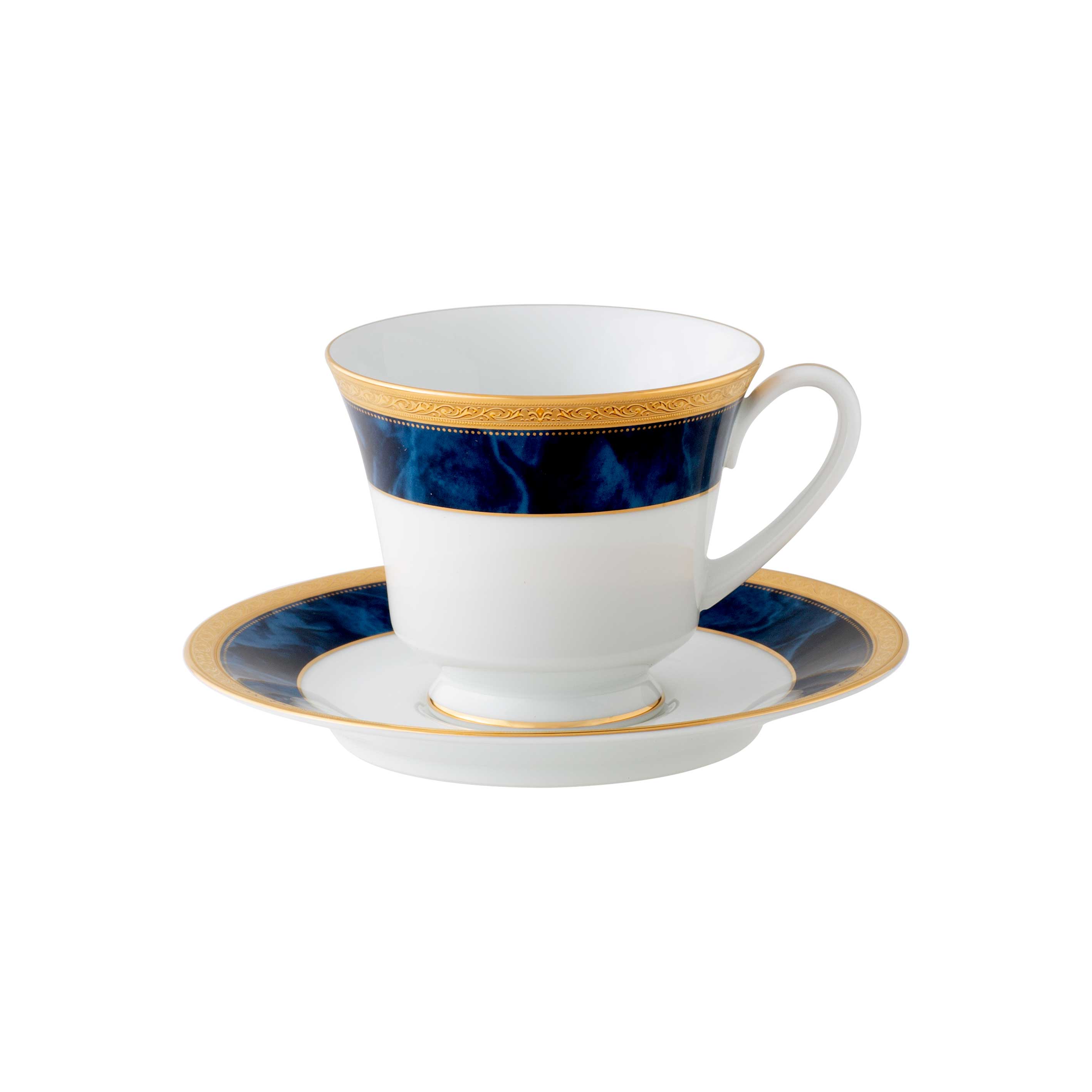 Noritake Majestic Tea Cup & Saucer - Blue
