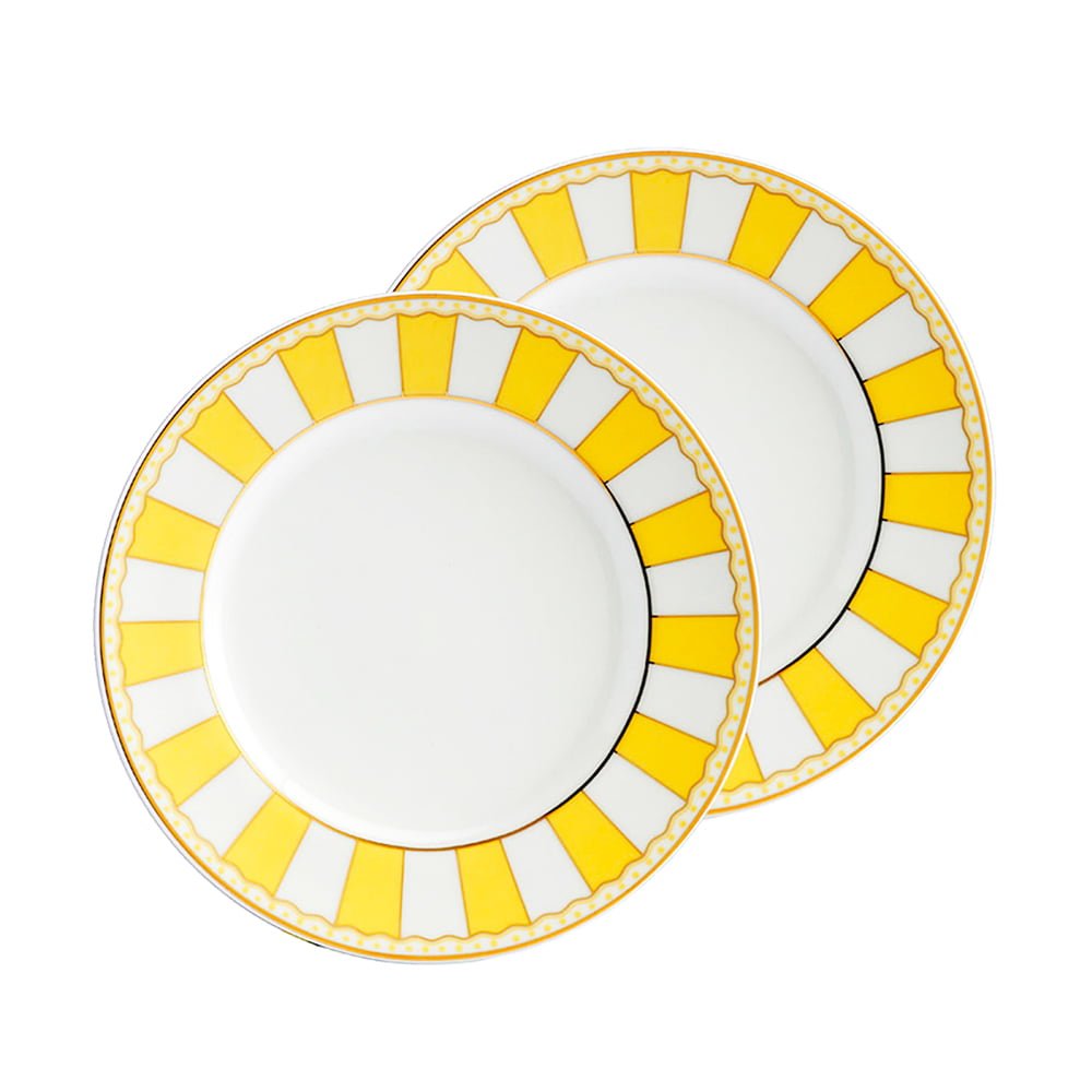 Noritake Carnivale Breakfast Set Yellow W/Gift Box