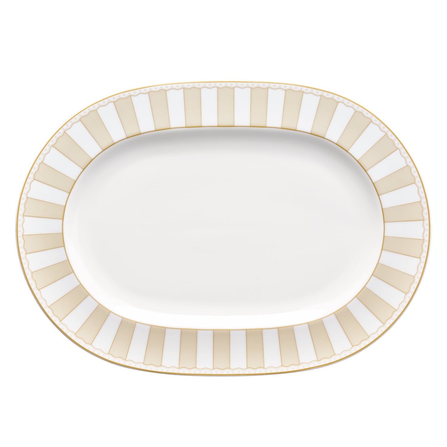 Noritake Oval Platter Lg 40.6Cm - Carnivale Champagne