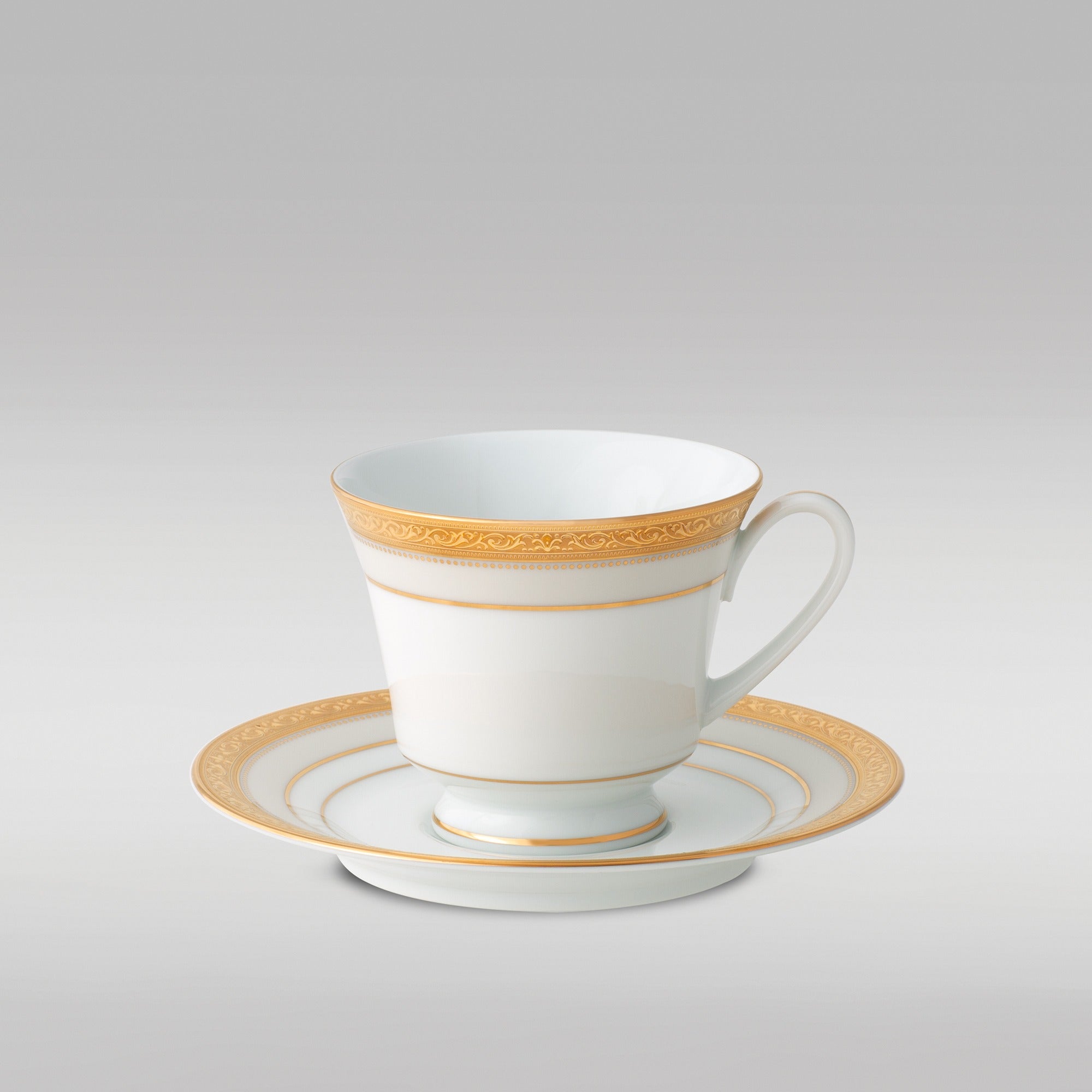 Noritake 47Pcs Dinner & Tea Set for 8 Person - Signature Mica Gold