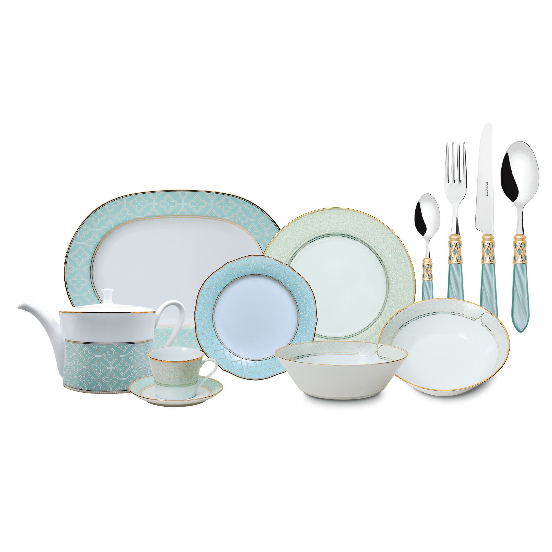 Noritake 58Pcs Dinner and Tea Set - Mayfair Mint