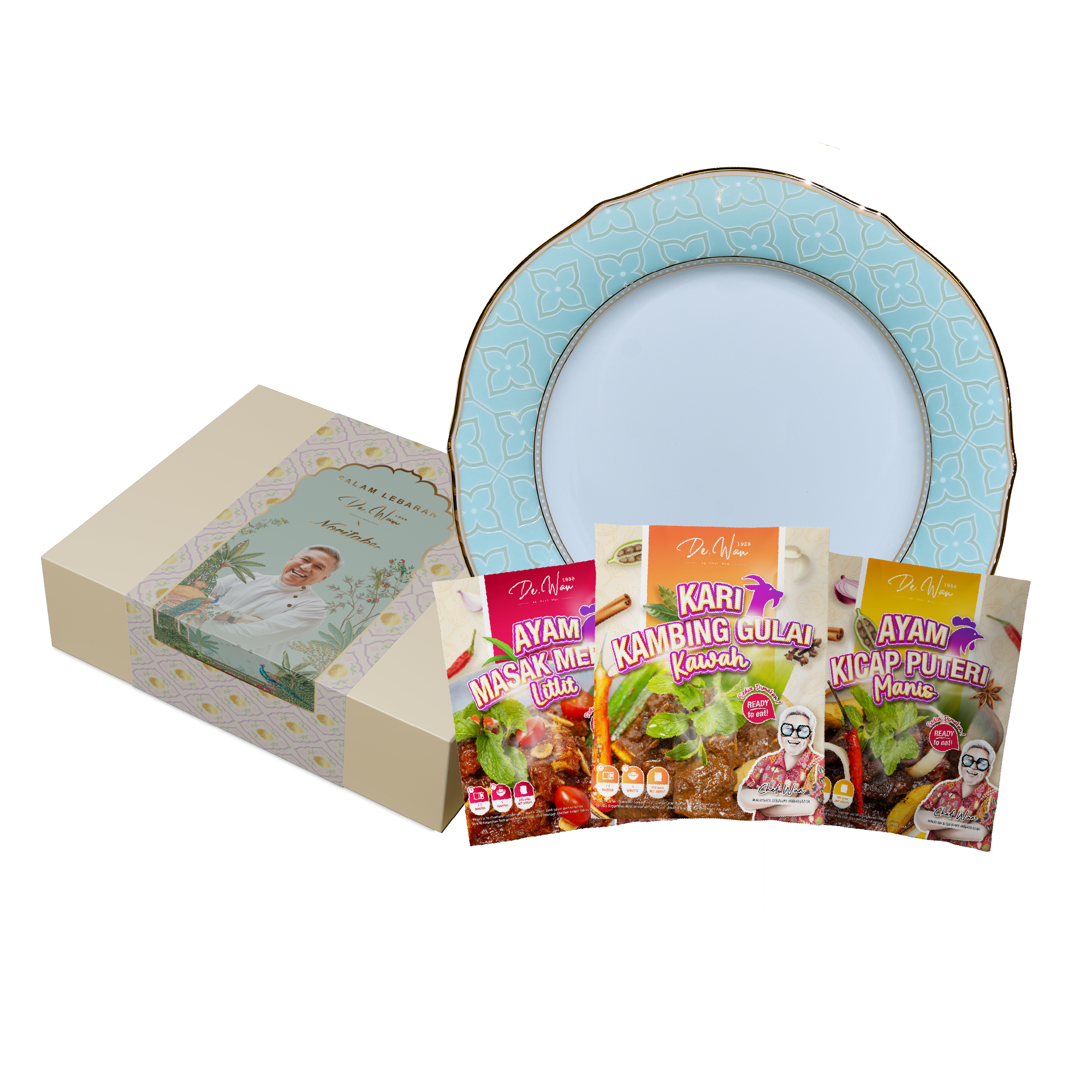 De.Wan x Noritake Raya Gift Set - Mayfair mint