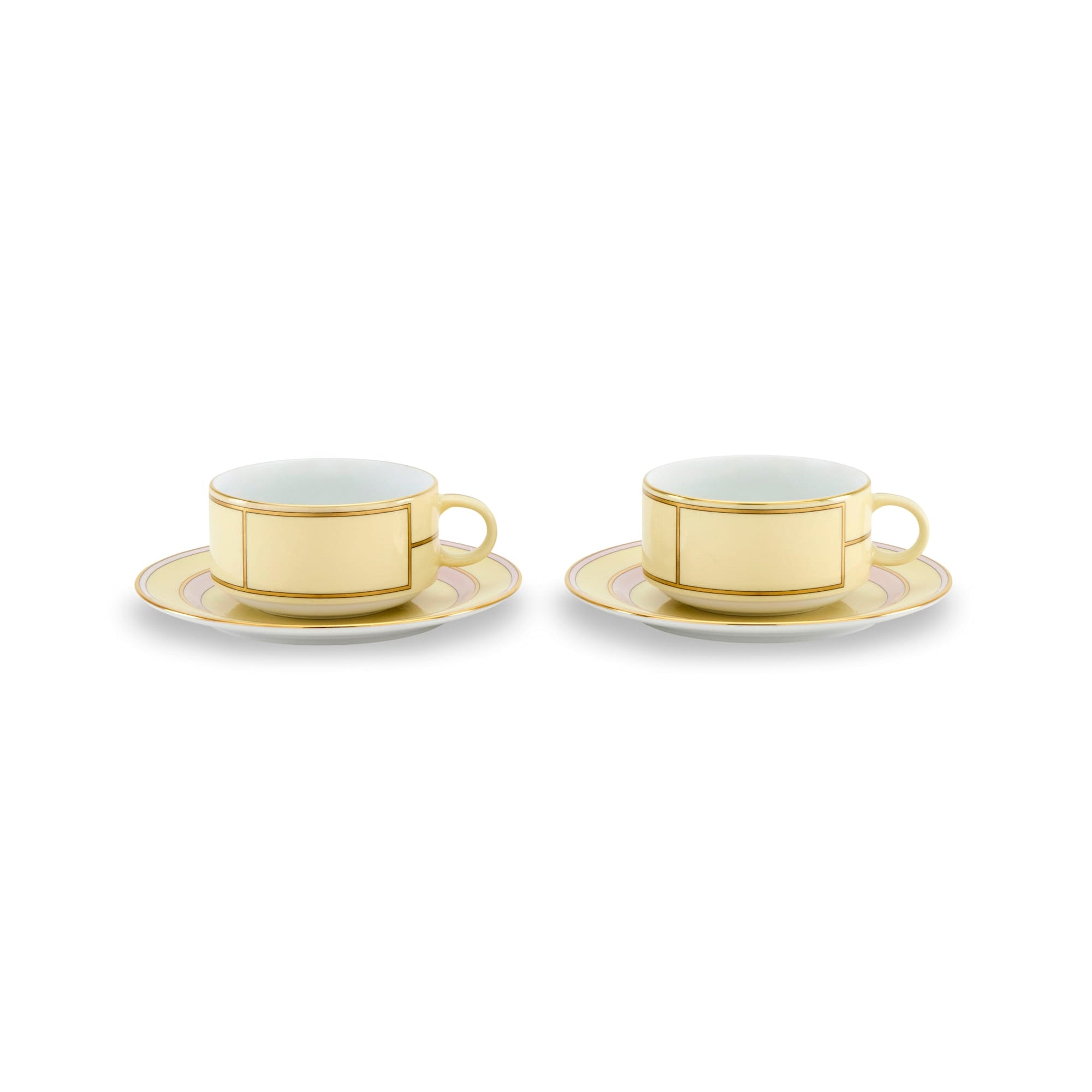 Ginori 1735 Tea Cup Set for 2 - Diva Giallo