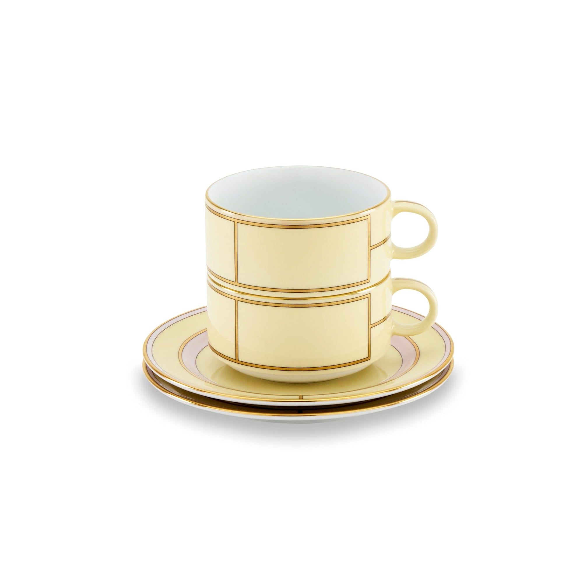 Ginori 1735 Tea Cup Set for 2 - Diva Giallo