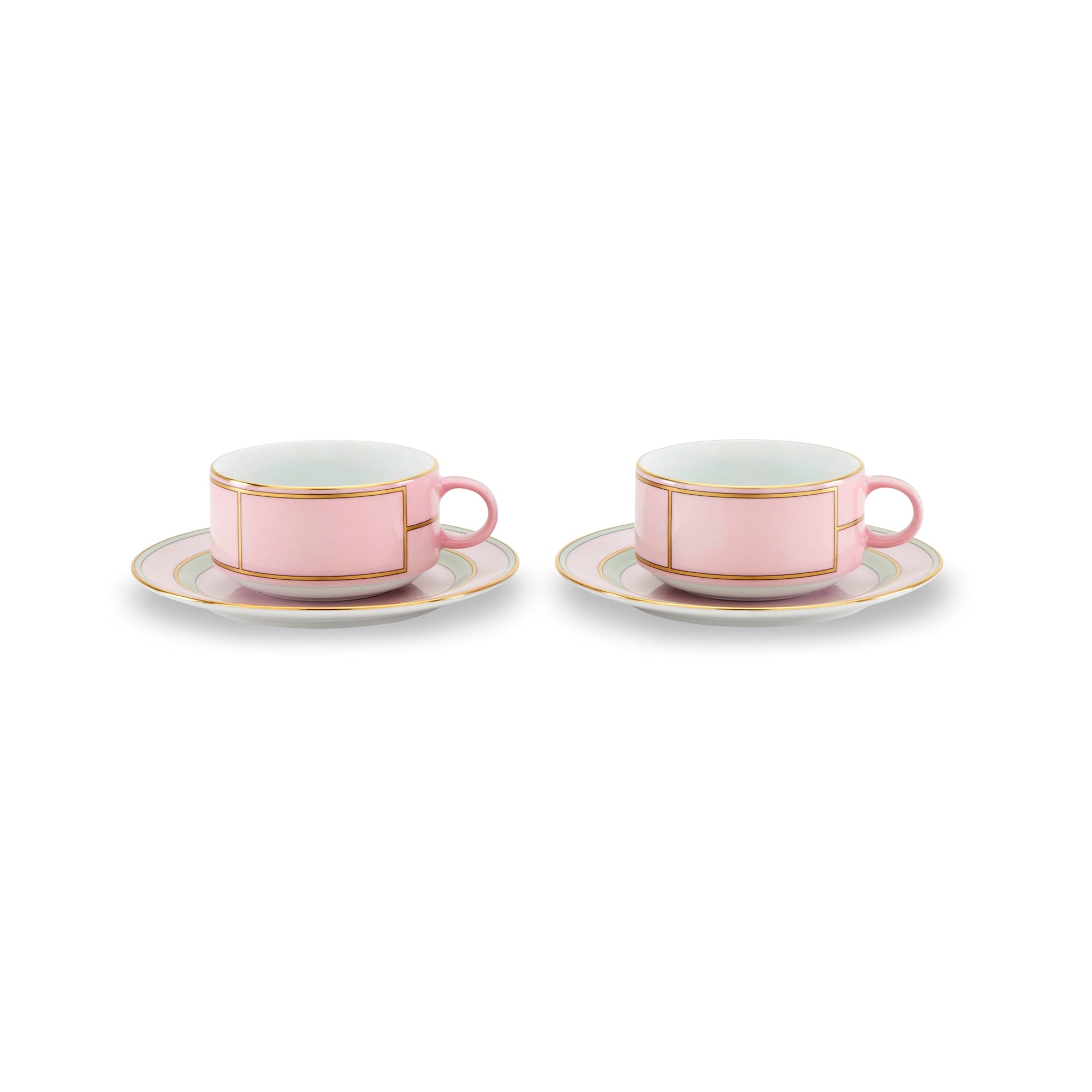 Ginori 1735 Tea Cup Set for 2 - Diva Rosa