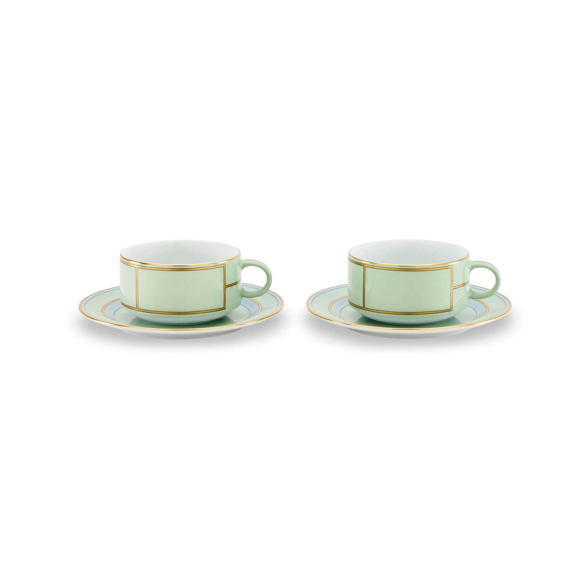 Ginori 1735 Tea Cup Set for 2 - Diva Verde