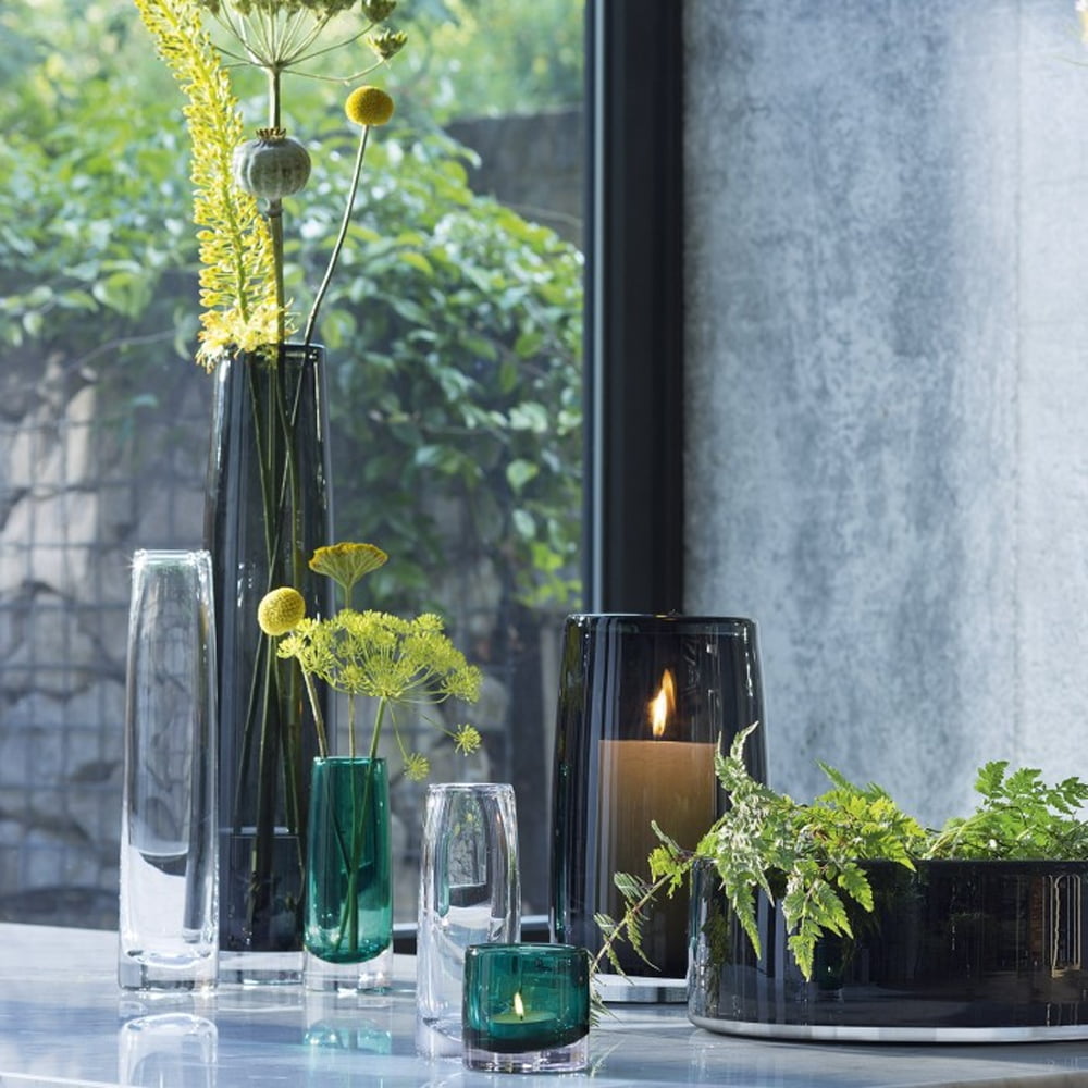 STEMS LANTERN/VASE H26CM CLEAR