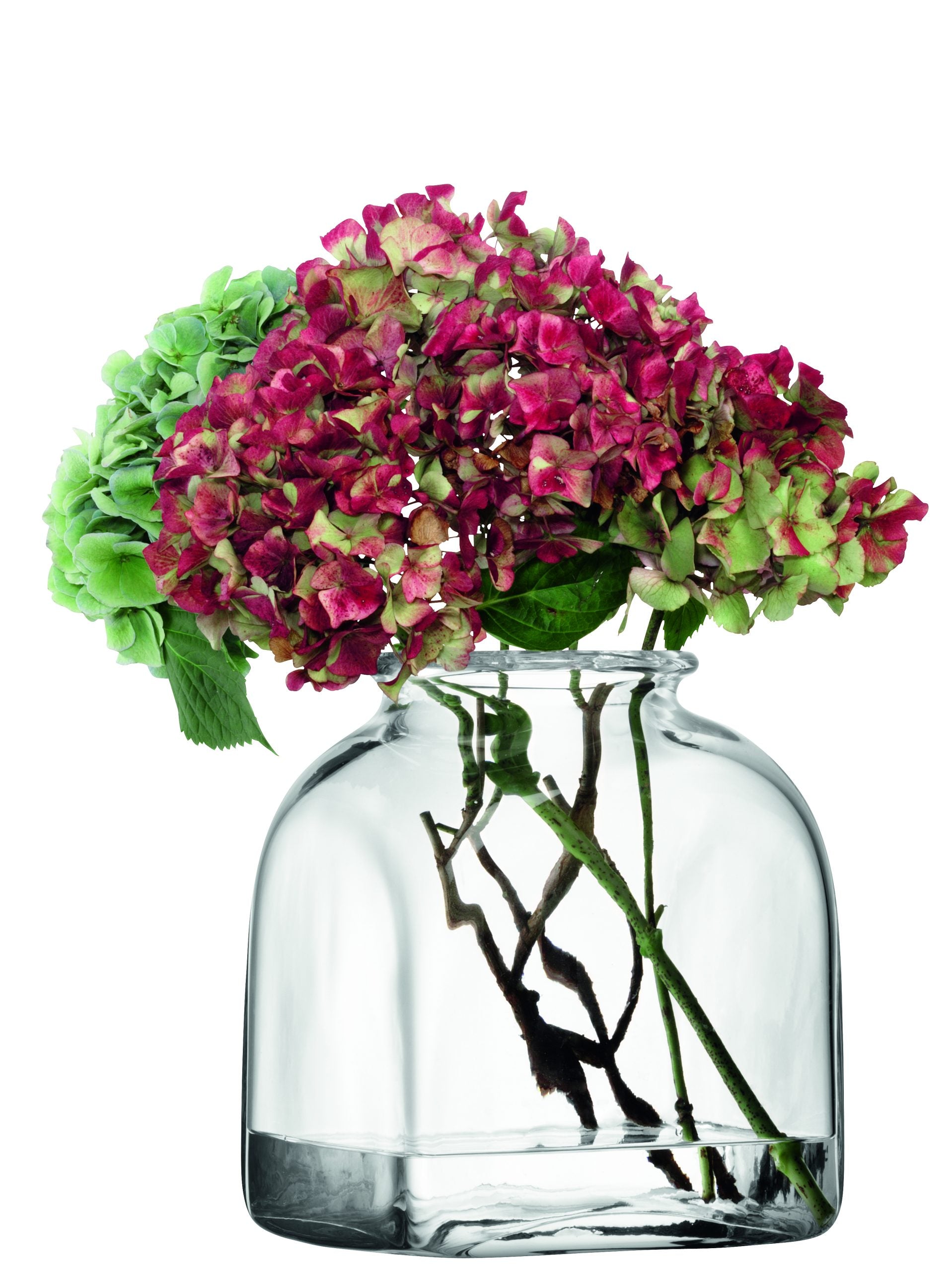 UMBERTO VASE H24CM CLEAR