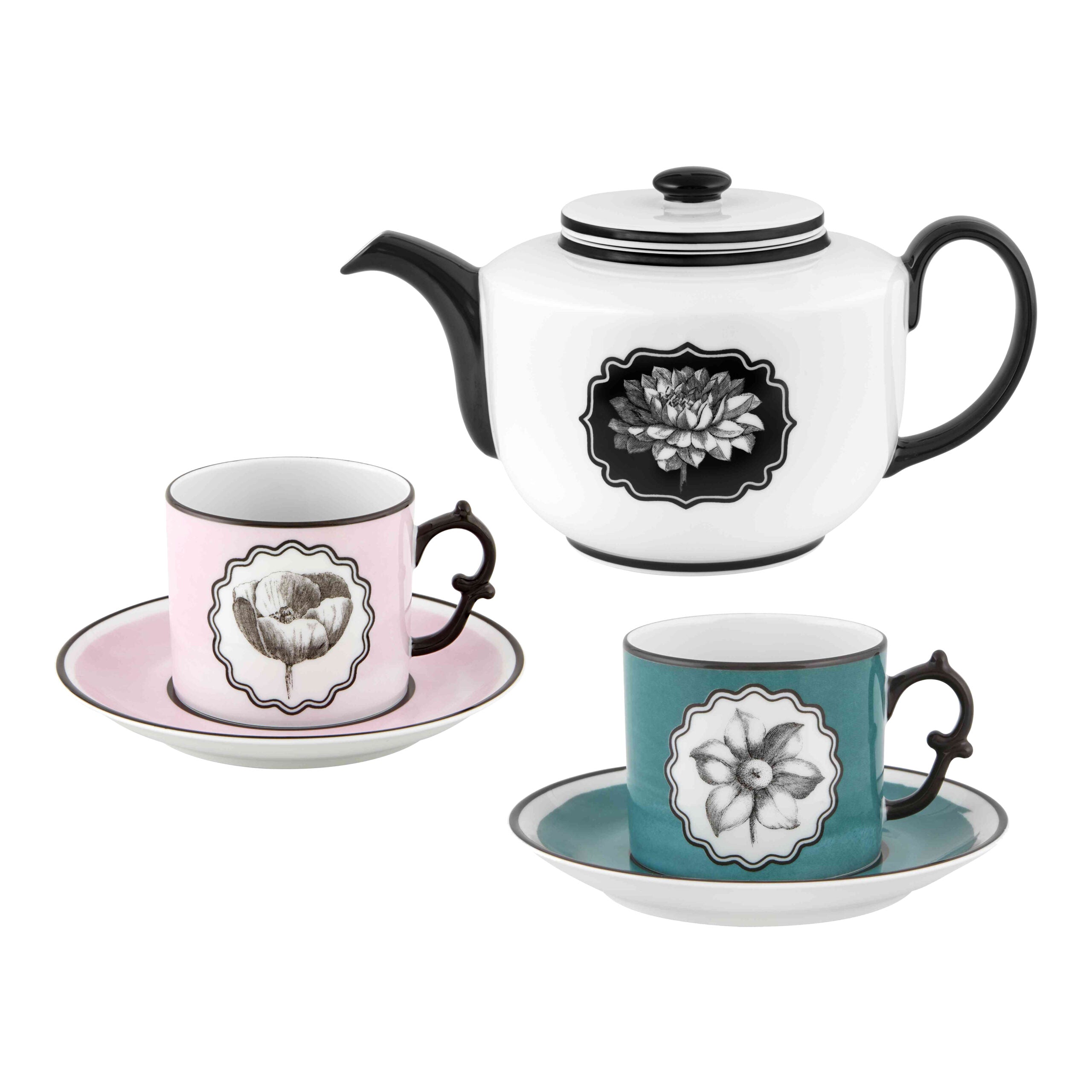 Vista Alegre 14Pcs Tea Set for 6 Person - Herbariae