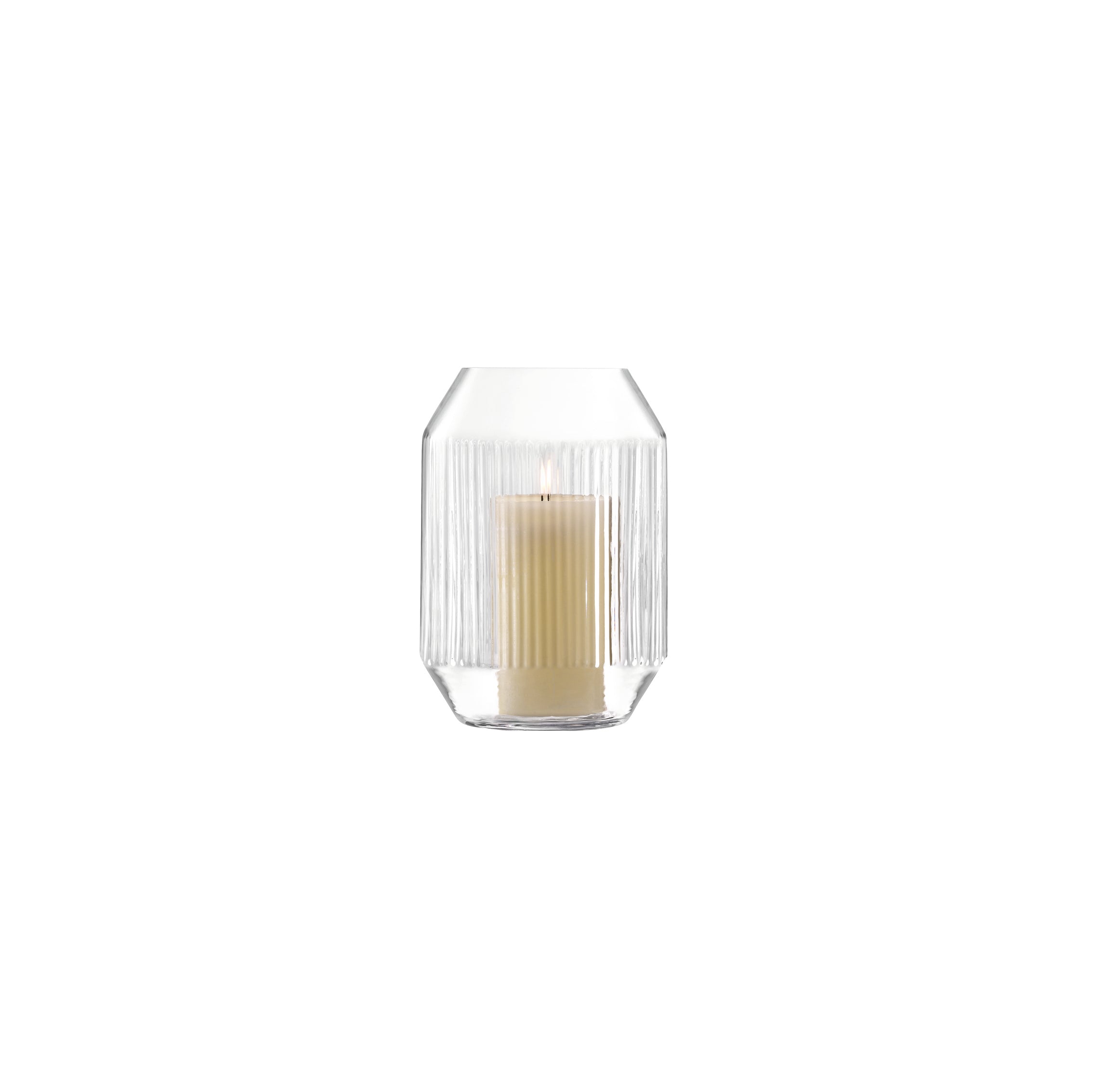 LSA International Rotunda Lantern/Vase H26cm - Clear