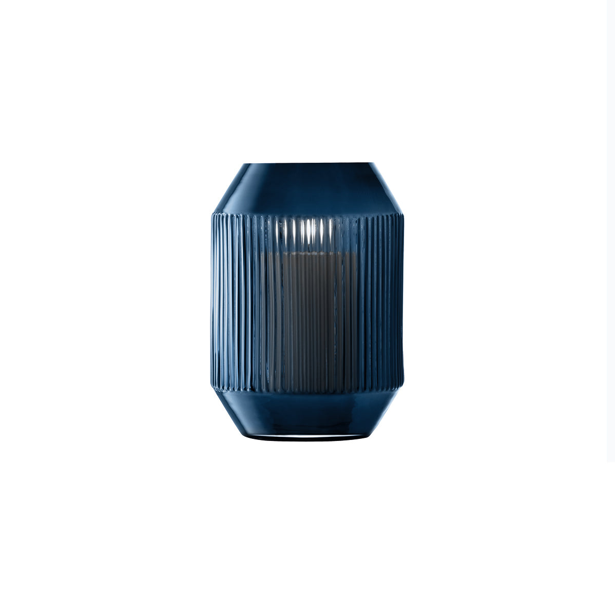 LSA International Rotunda Lantern/Vase H26cm - Sapphire