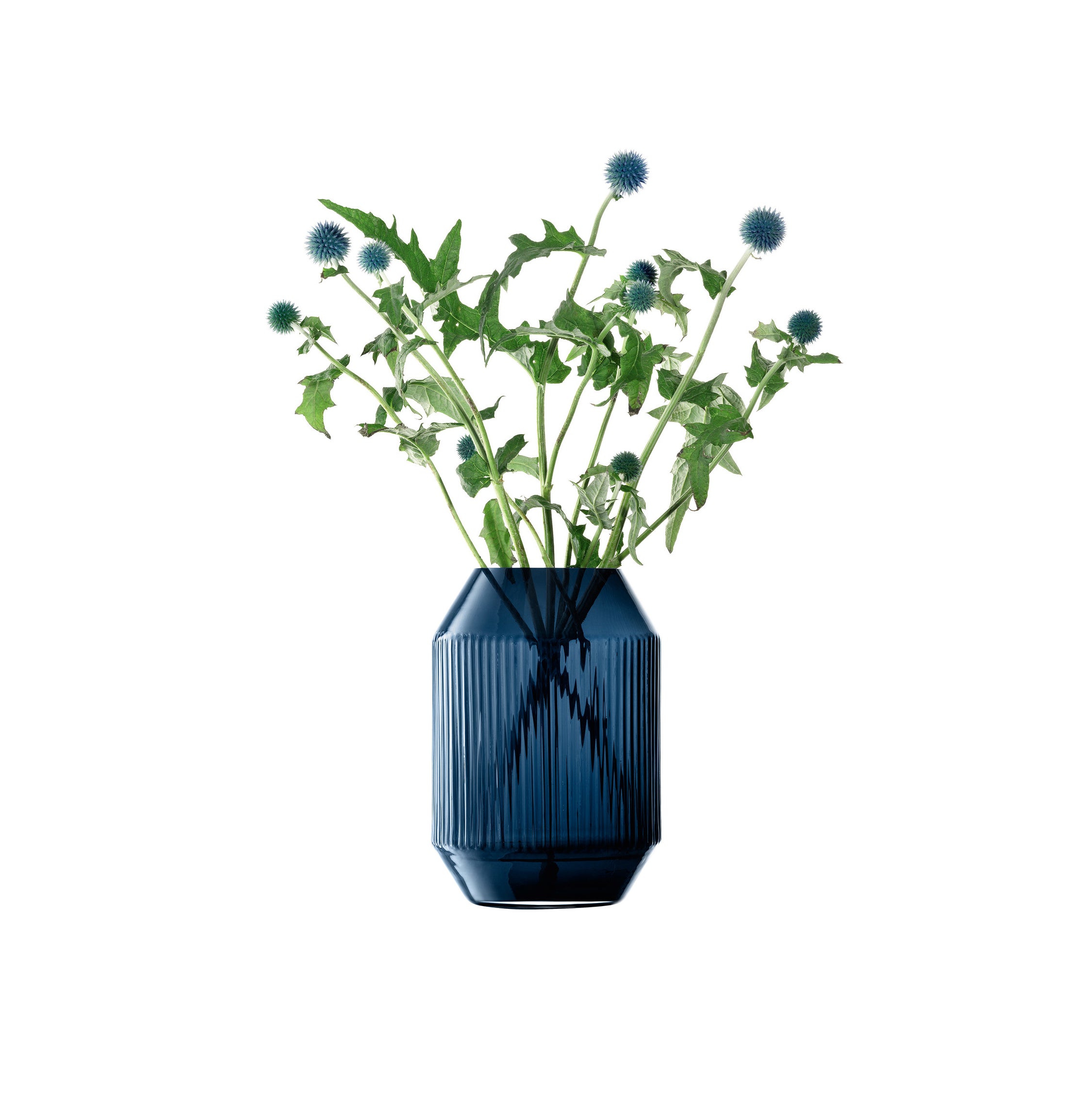 LSA International Rotunda Lantern/Vase H26cm - Sapphire