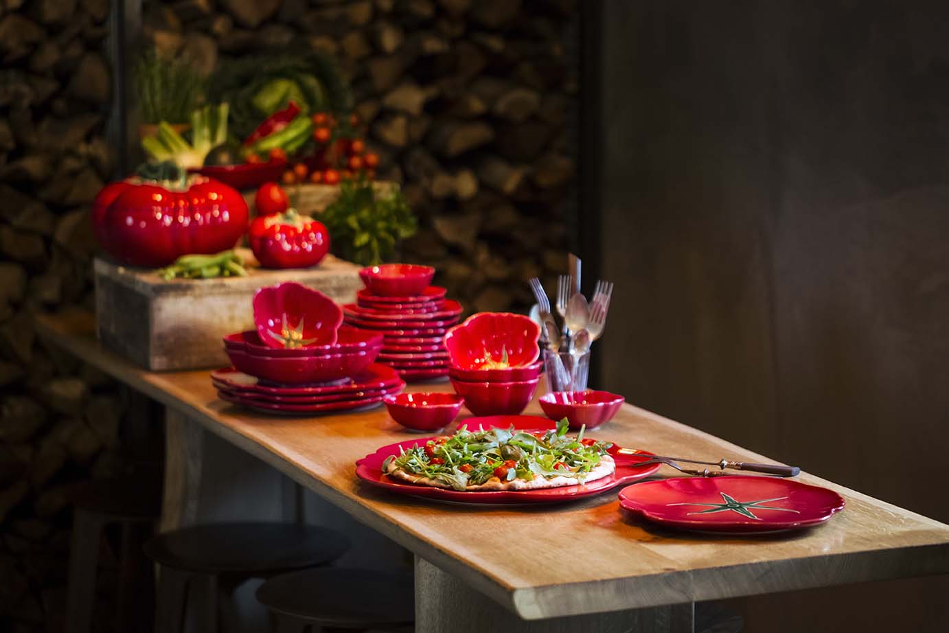 Bordallo Pinheiro Dessert Plate 21cm - Tomato