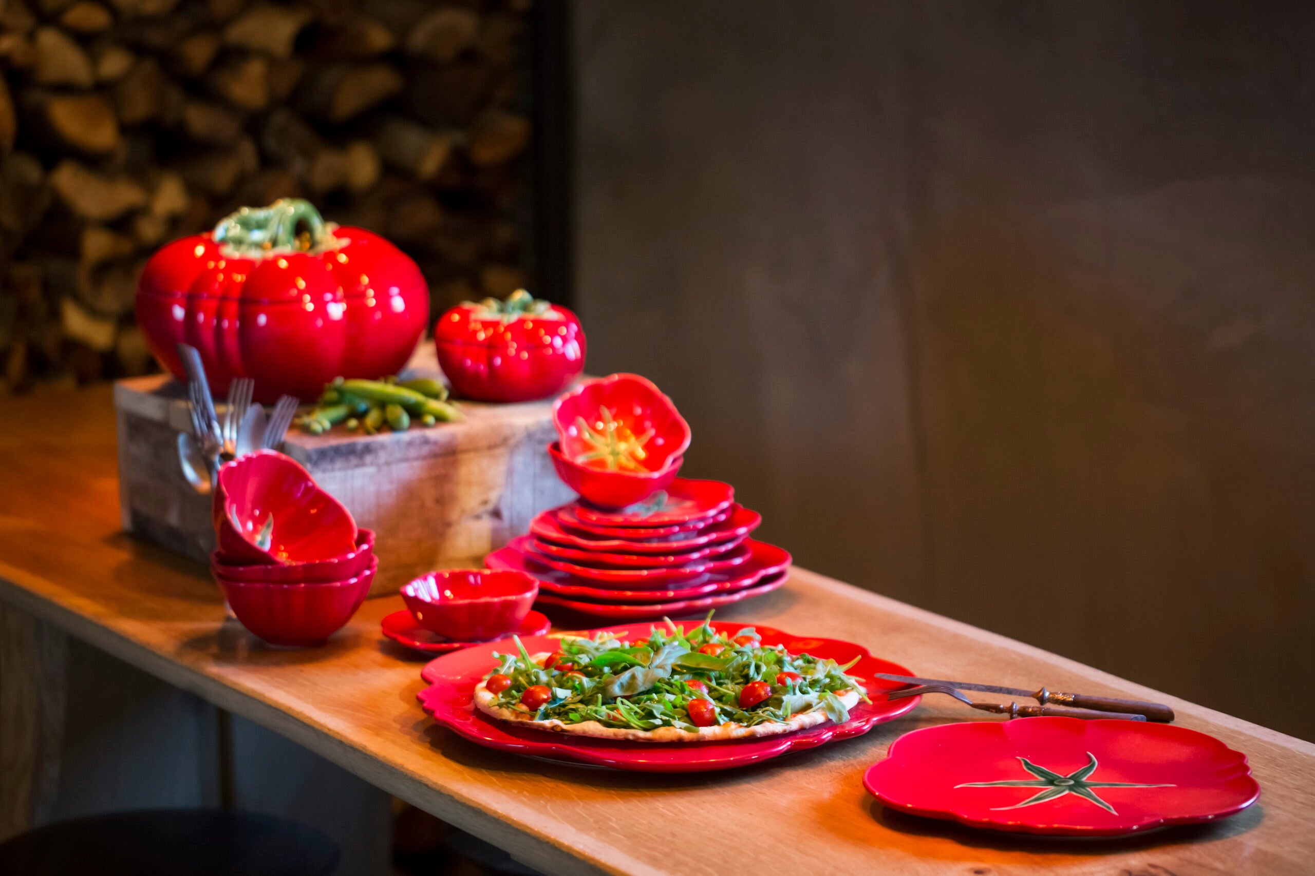 Bordallo Pinheiro Pasta Bowl 34cm – Tomato