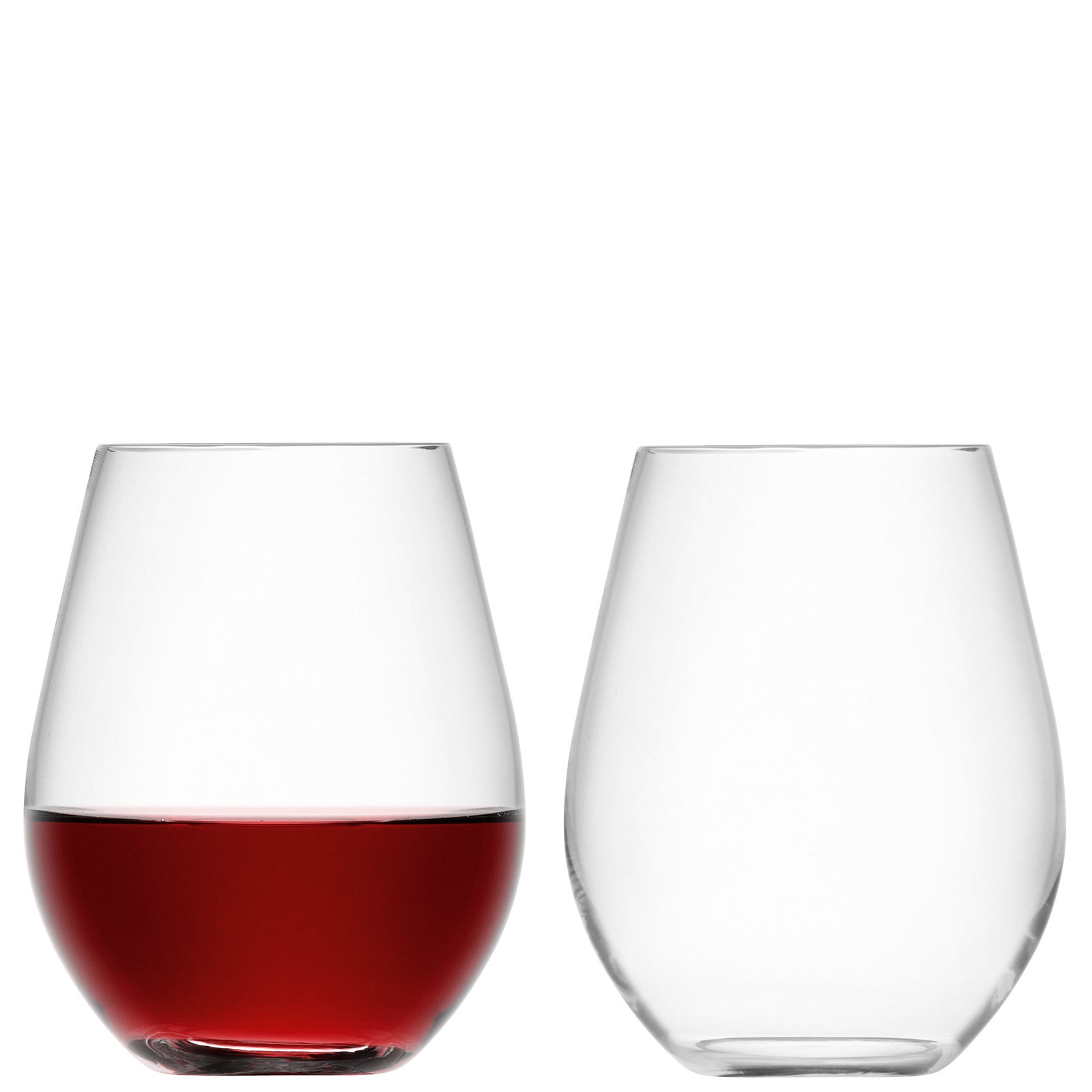 LSA International Wine Stemless Red Wine Glass Clear x4